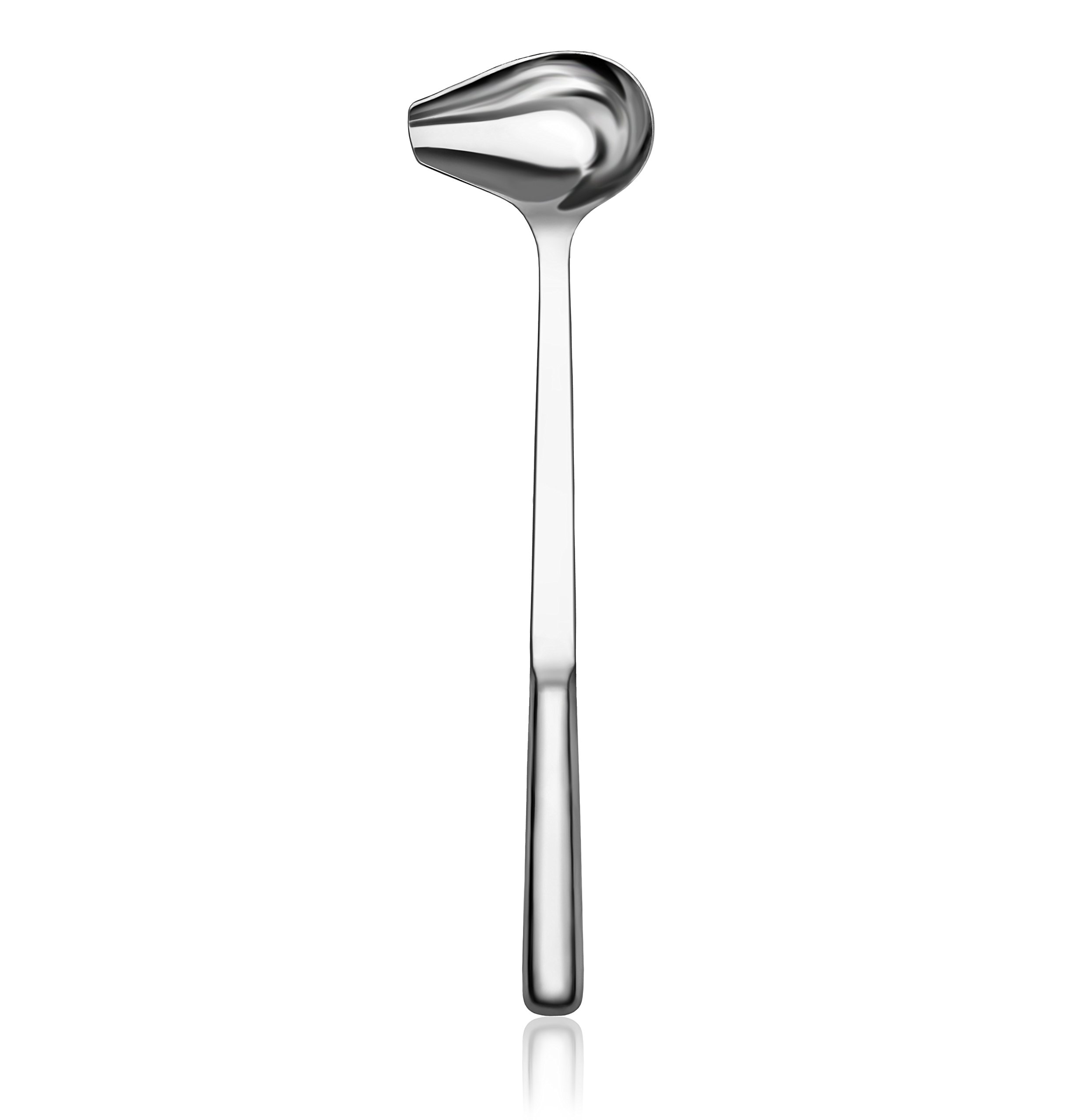 New Star Foodservice 52268 1 oz Hollow Handle Gravy Soup Ladle, 12.5