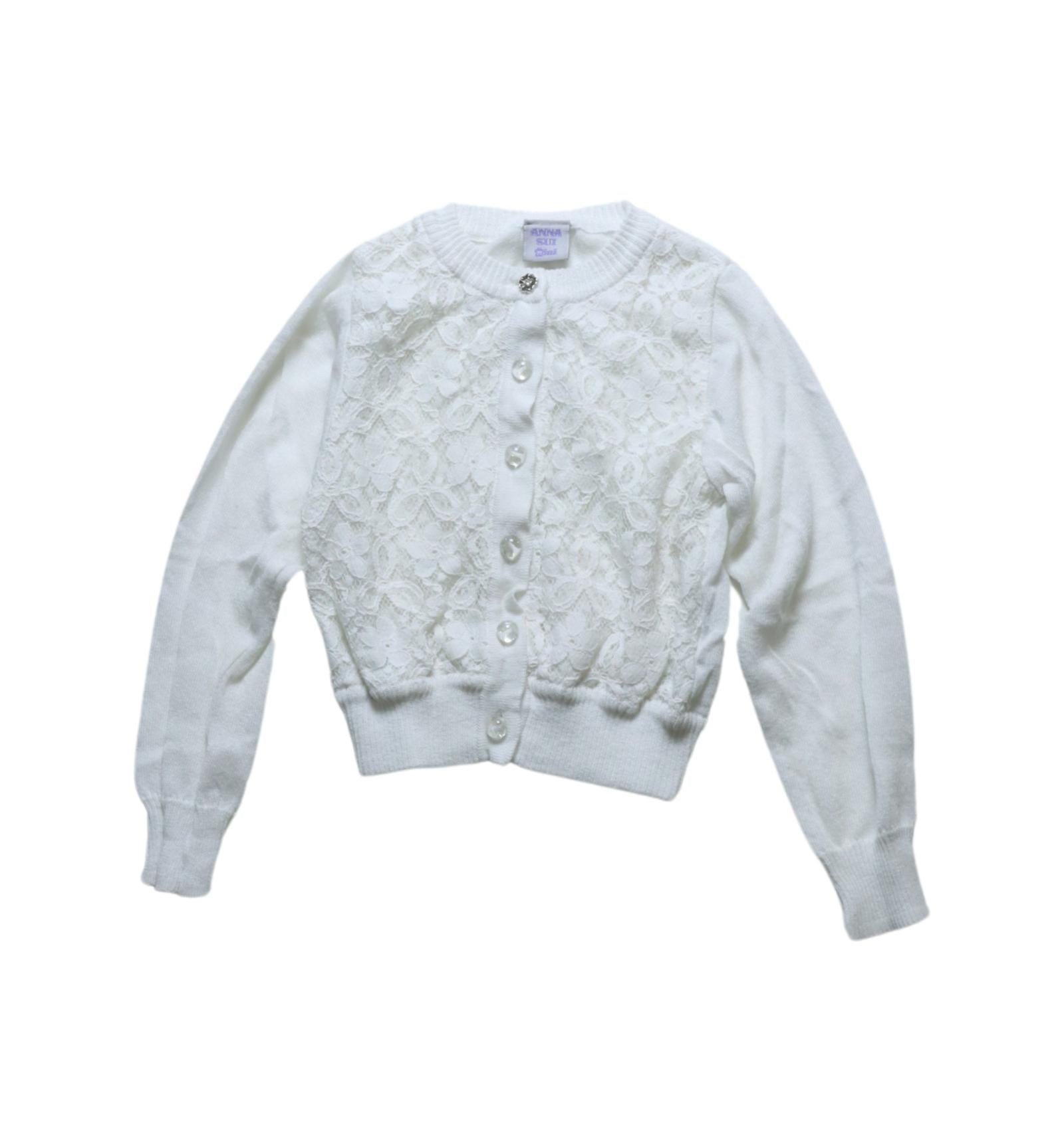 Anna Sui Girls' Cardigan Sweater 3T-4T (105-115cm) - Soft Knit Pullover for Toddlers & Preschoolers - Perfect for School, Playdates & Special Occasions