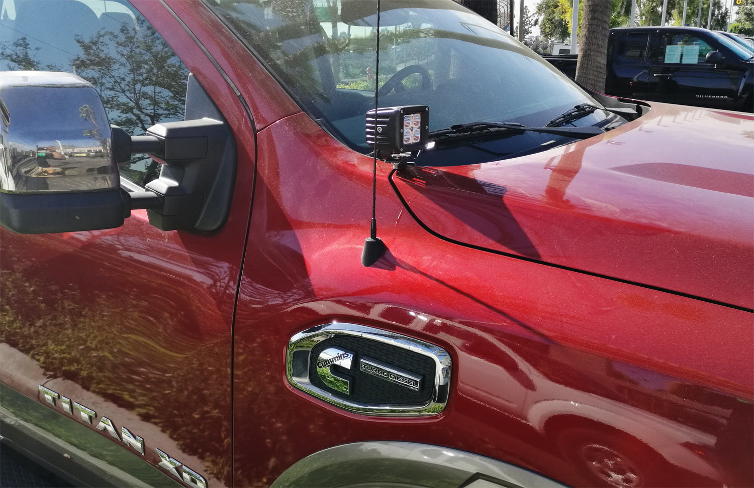 CREE LED Pod Lights with A Pillar Mounting Brackets & Wiring Kit - Compatible with 2017+ Nissan Titan - Off-Road Lighting for Trucks, ATVs & UTVs