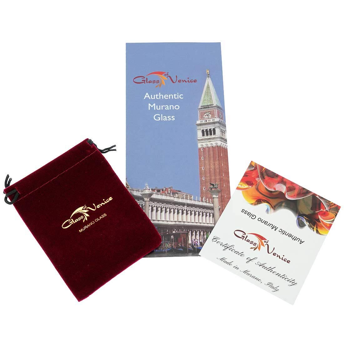 Murano Glass Aria Veneziana Pendant Necklace - Handcrafted Venetian Jewelry - Perfect for Weddings, Parties & Special Occasions