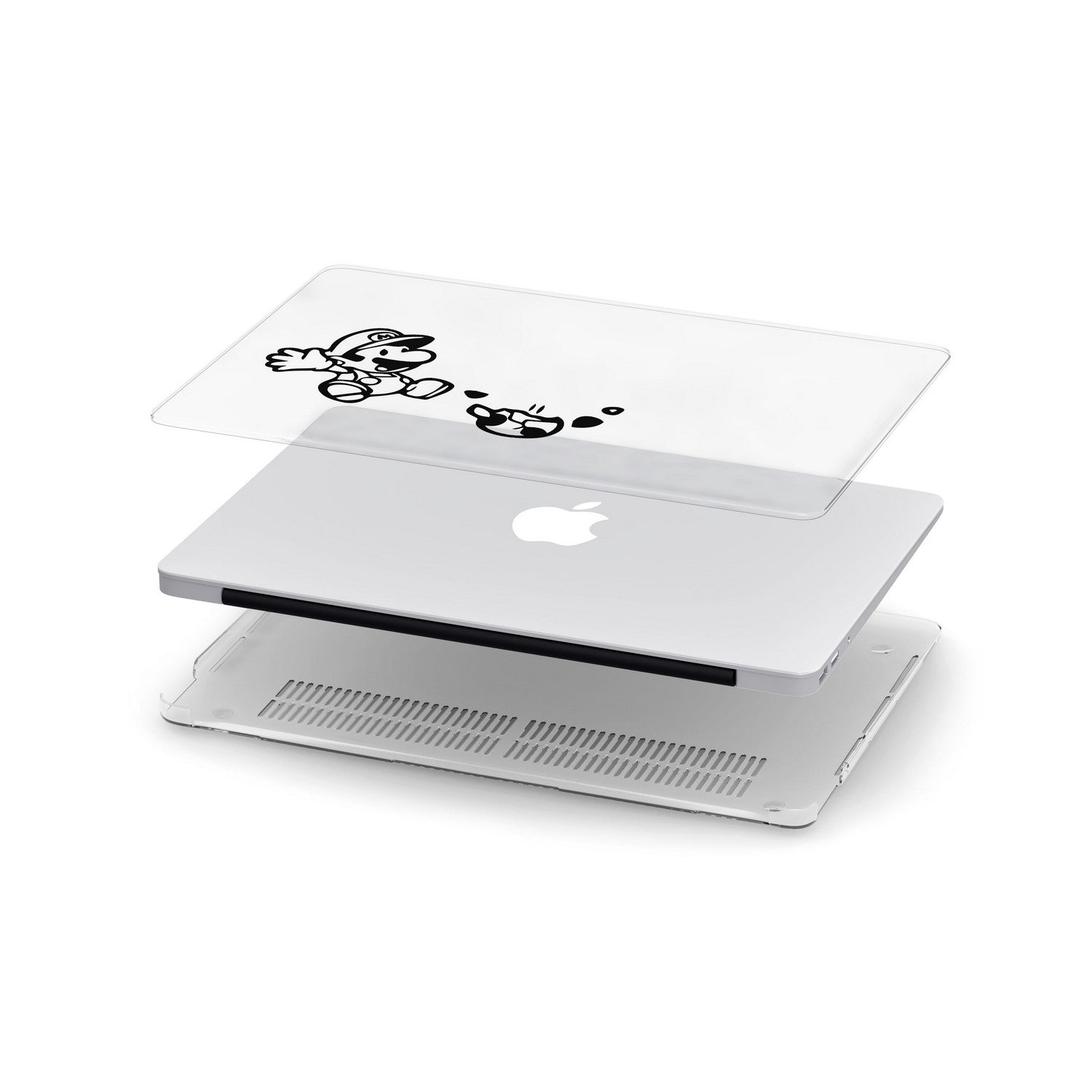 Super Mario Themed MacBook Pro Case - Fun & Protective Cover for MacBook Air/Pro 13 14 16 inch - Perfect for Gaming Fans, Students & Office Use