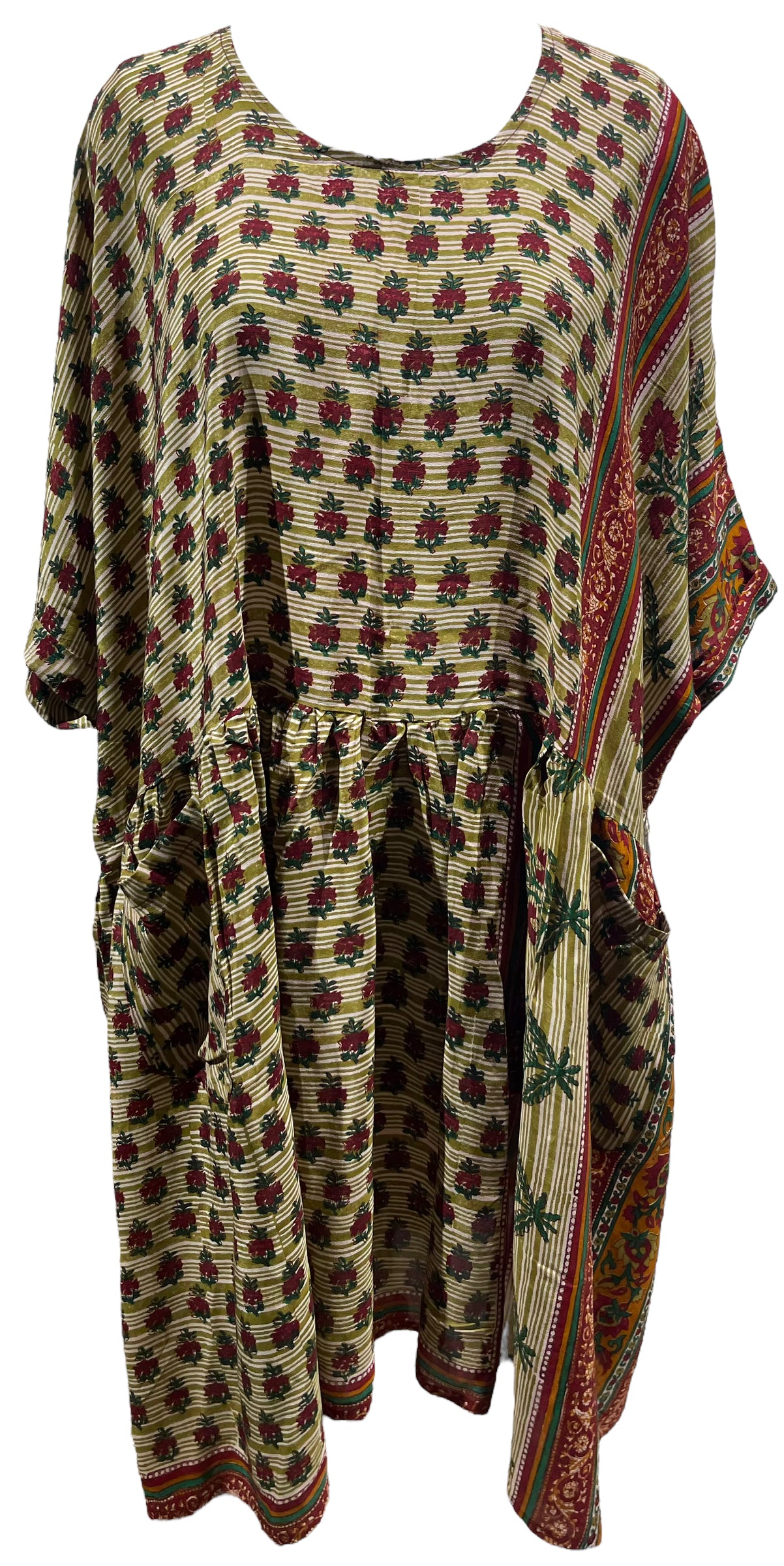 PRC5287 Avatar Pure Silk Boxy Babydoll Dress - Elegant Loose Fit Nightwear for Women, Perfect for Sleepwear, Loungewear and Special Occasions
