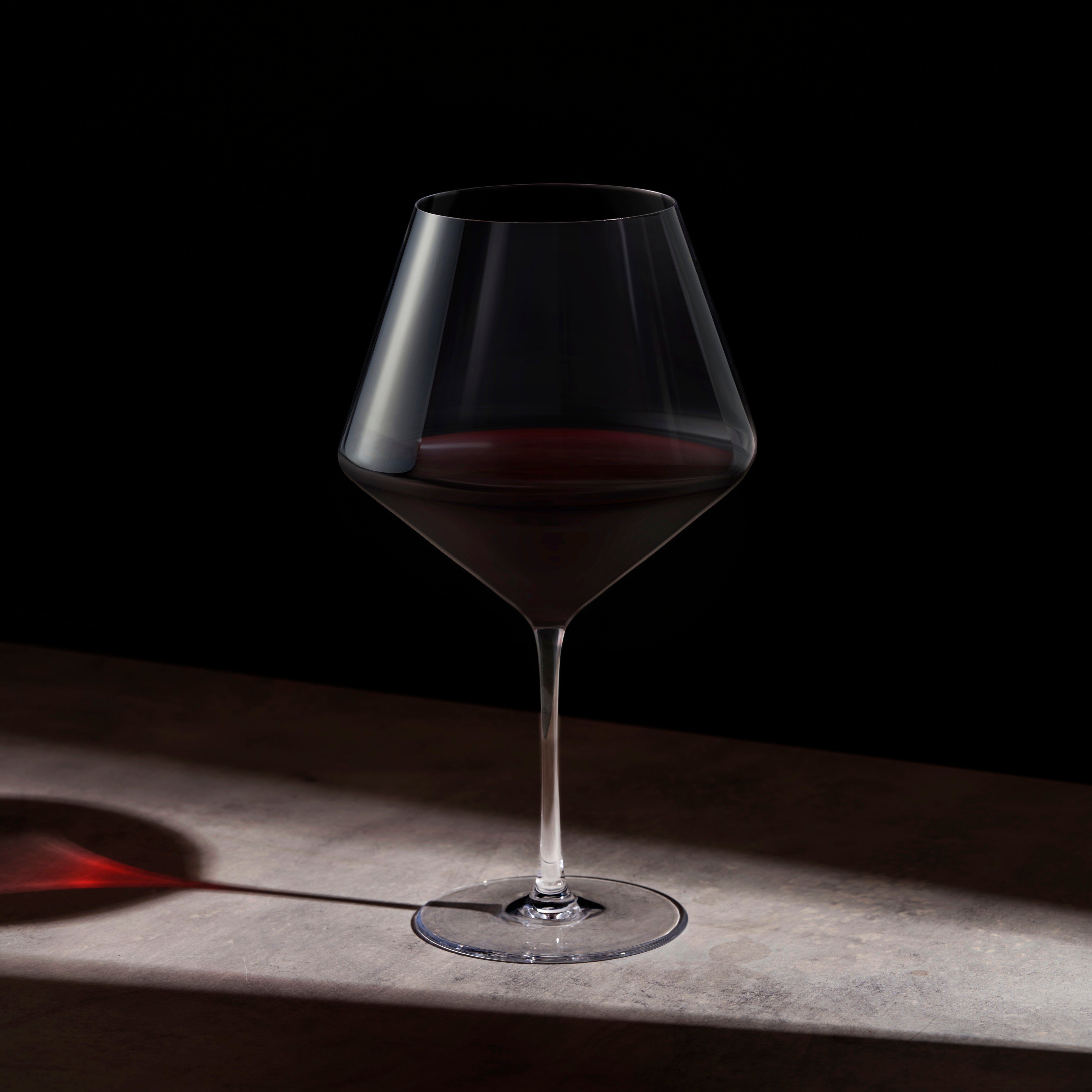 Premium Liminal Burgundy Wine Glasses Set of 2 - Elegant Stemware for Red Wine, Cabernet & Bordeaux - Perfect for Dinner Parties, Romantic Evenings & Wine Tasting Events