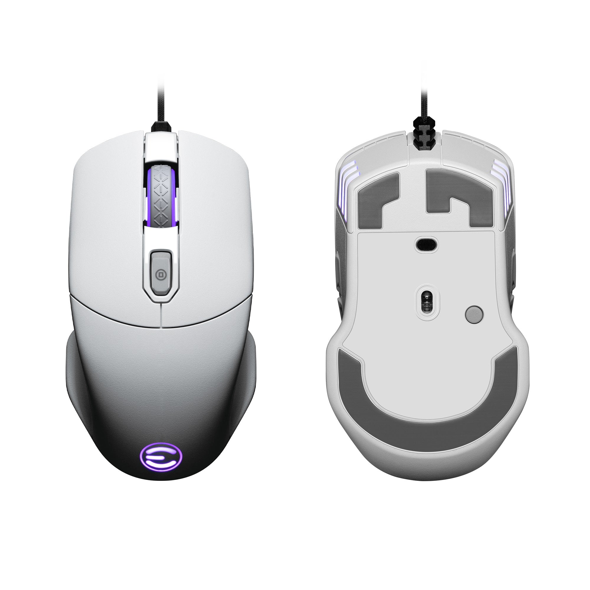 EVGA X12 Ambidextrous USB Gaming Mouse - Wired Optical Mouse for PC & Mac - White (Perfect for FPS, MMO, and Esports Gaming)