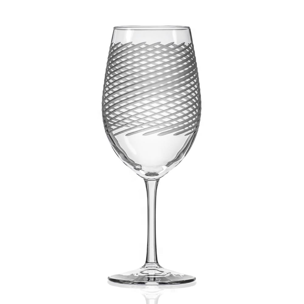 Premium 18oz Cyclone All-Purpose Wine Glasses - Set of 12 | Shatterproof & Versatile for Red, White, Sparkling Wines | Perfect for Parties, Weddings, Restaurants & Home Entertaining