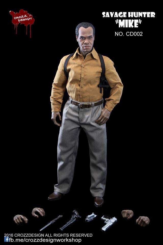 Crozz Design 1/6 Savage Hunter Sixth Scale Collectible Action Figure - Perfect for Display, Photography & Model Enthusiasts
