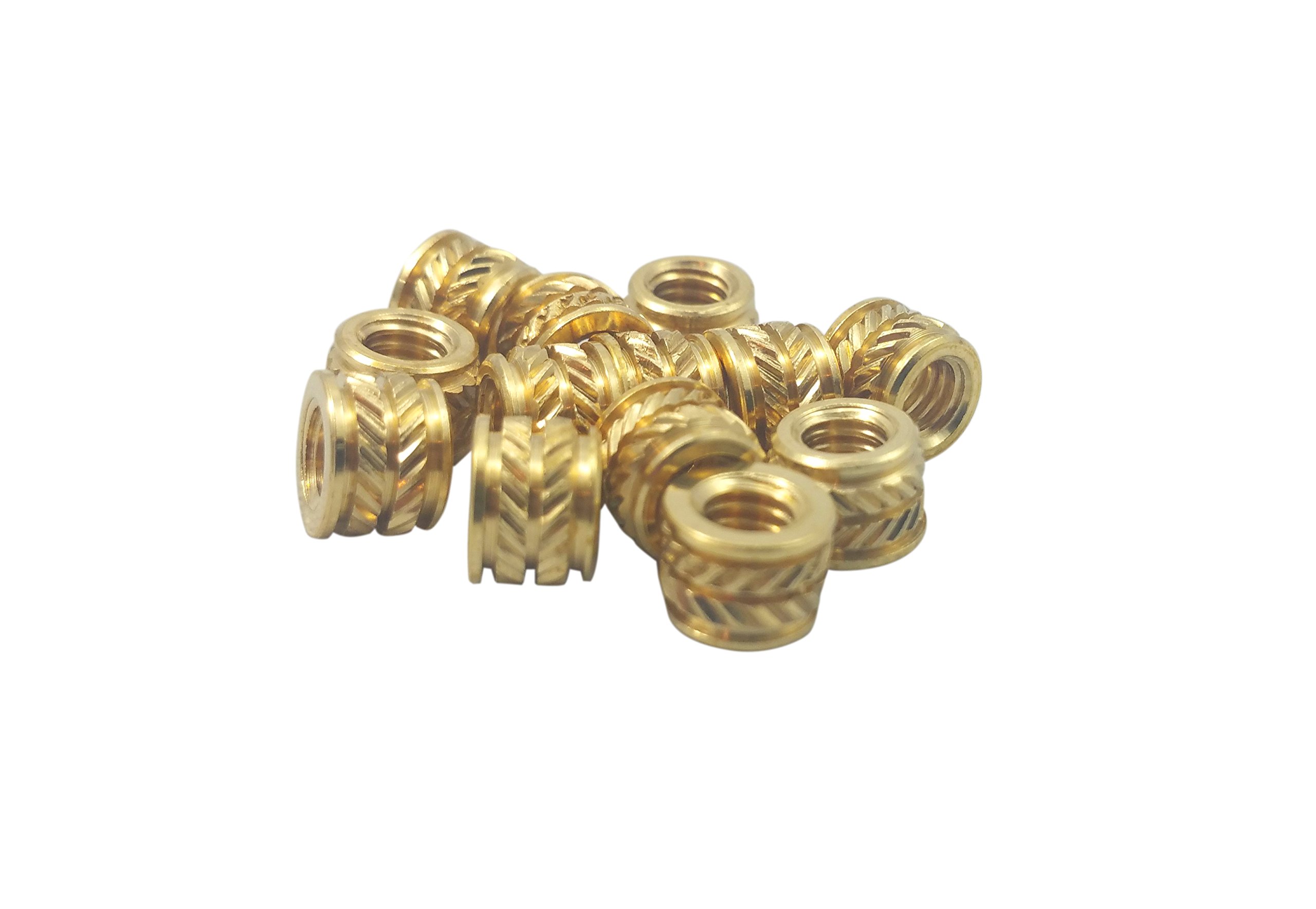 M4-0.7 Threaded Heat Set Inserts for 3D Printing - Pack of 100 | Brass Inserts for Plastic Parts | Perfect for DIY Projects, RC Models & Prototyping