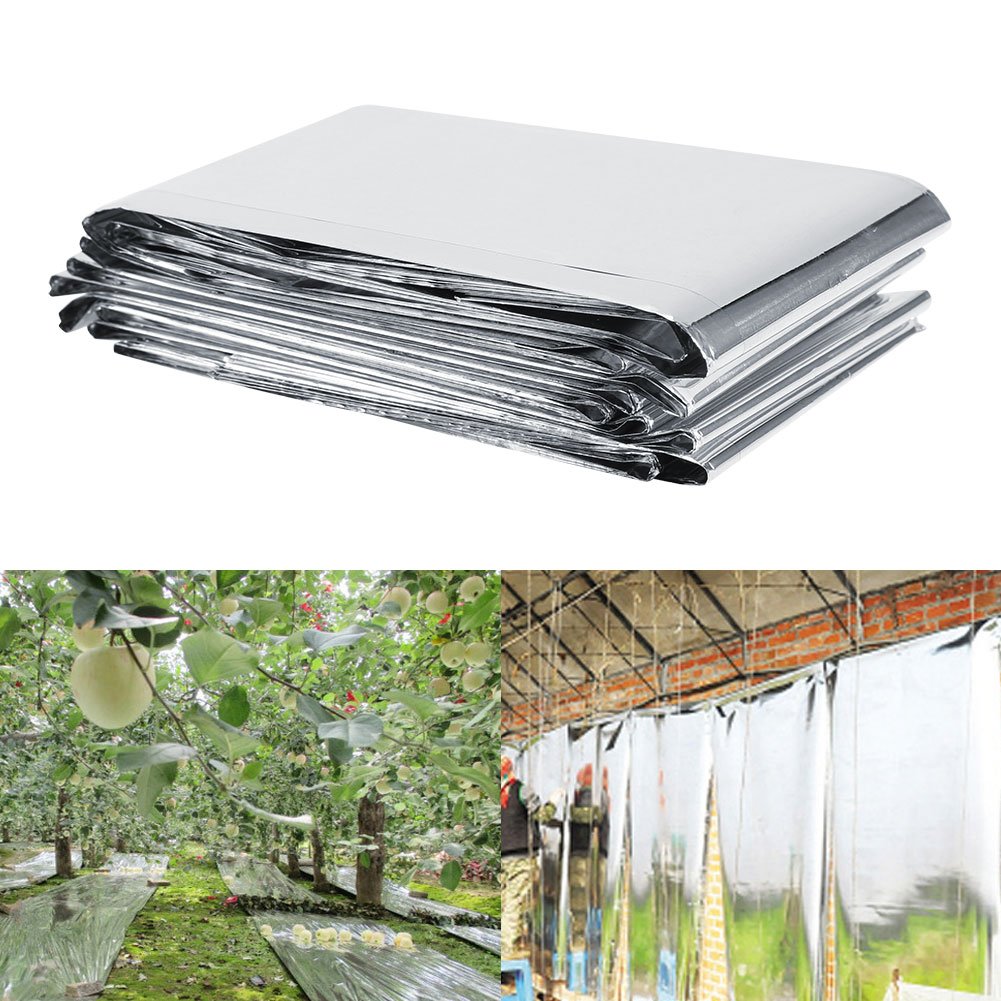 Premium Silver Reflective Film for Greenhouse & Indoor Plants - Enhances Grow Light Efficiency, Boosts Plant Growth - Ideal for Hydroponics, Seed Starting & Gardening Supplies