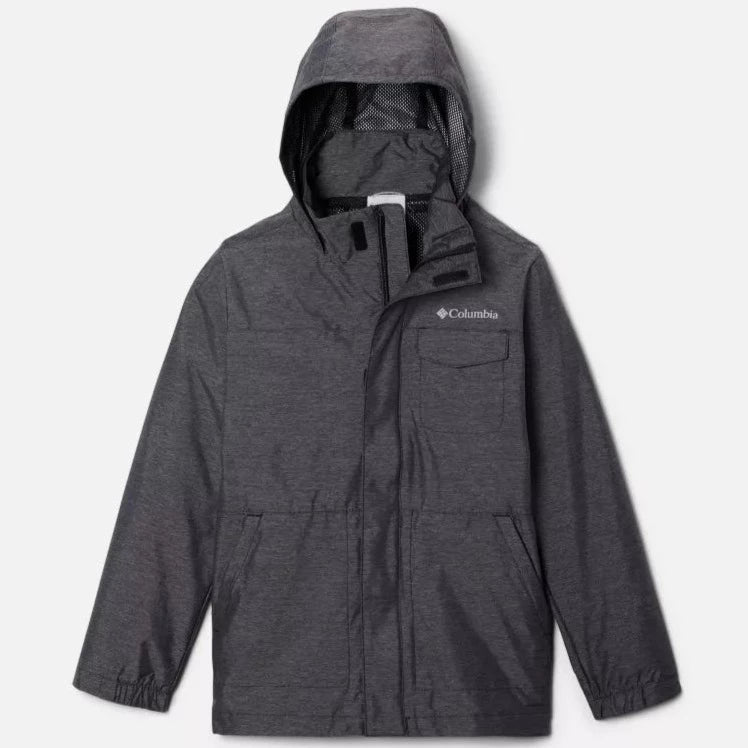 Columbia Men's Black Static Ridge Waterproof Field Jacket - Lightweight Outdoor Hiking & Camping Windbreaker for All-Weather Protection