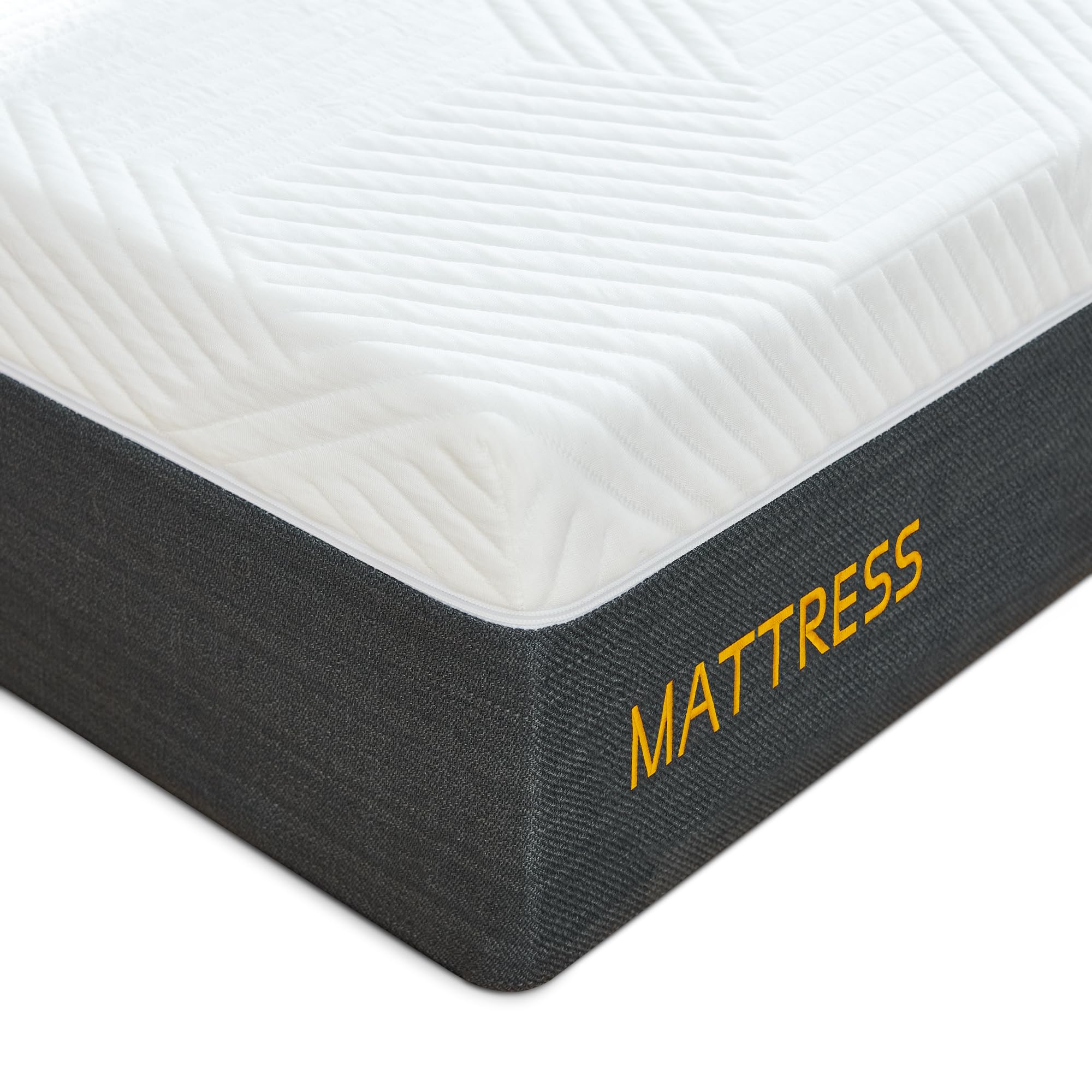 Molblly 12 Inch Memory Foam Mattress - Medium Firm Double Bed Mattress for Back Pain Relief, Breathable Cooling Fabric, Fire Resistant (135x190x20cm) - Perfect for Guest Rooms, Master Bedrooms & Dorm Comfort
