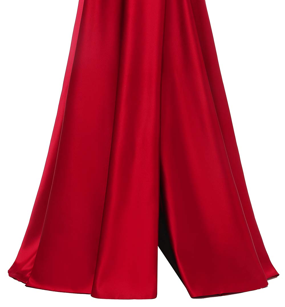 **Elegant Off Shoulder Prom Dresses 2024 | Long Two-Piece Lace & Satin Formal Evening Gown with High Slit for Women – Perfect for Prom Night, Homecoming, and Black-Tie Events**