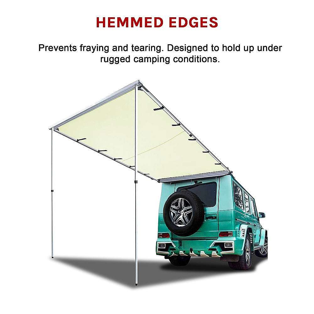 1.4m x 2m Universal Car Side Awning Roof - Waterproof UV Protection for SUVs, Trucks & Camping - Perfect for Outdoor Adventures, Beach Trips & Tailgating