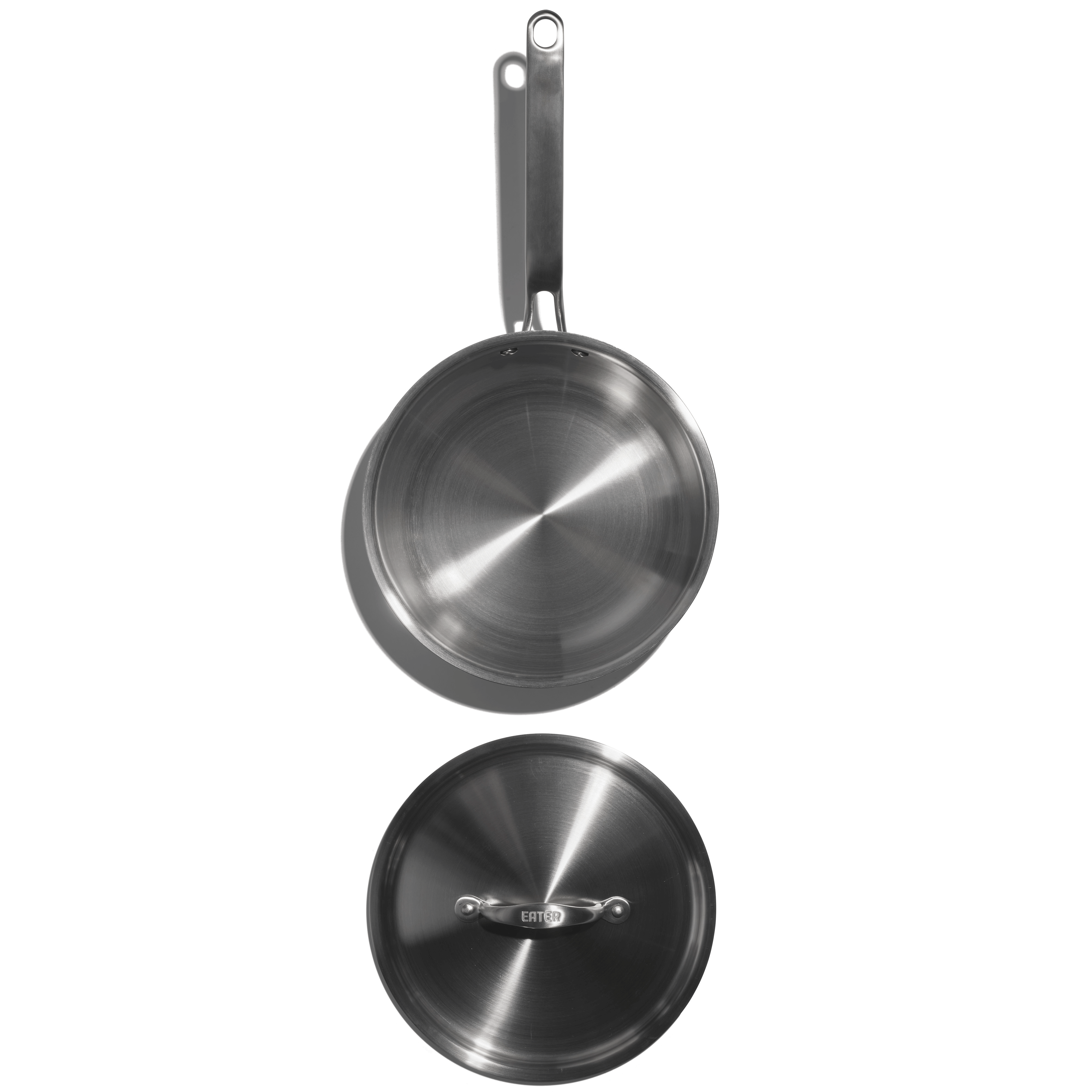 Heritage Steel 3 Quart Saucier with Lid - Premium Stainless Steel Sauce Pan for Cooking, Simmering & Sauteing - Perfect for Home Chefs & Professional Kitchens