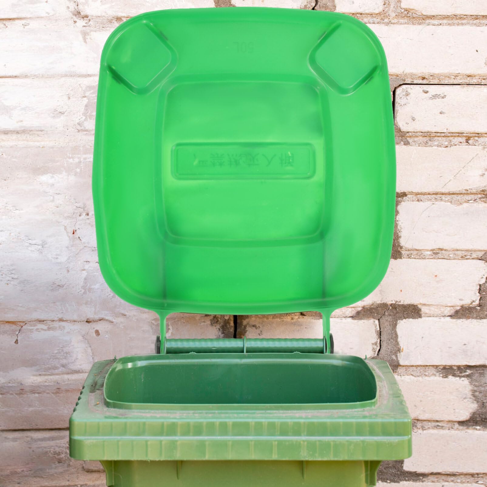 Outdoor Garbage Can Replacement Lid - Durable Square Trash Bin Cover for Kitchen, Yard & Commercial Use | Heavy-Duty Waste Container Lid for Sanitation & Disposal