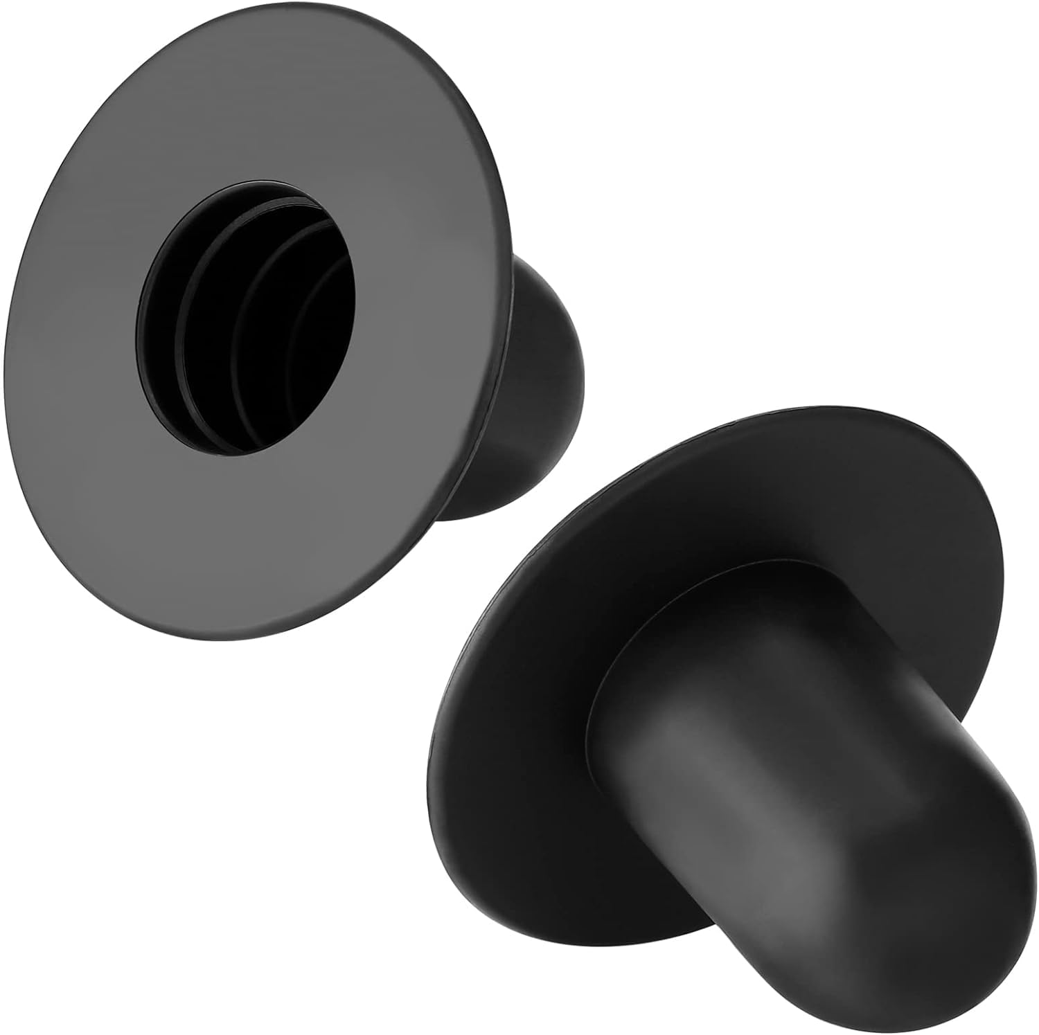 2-Pack Black Pool Plugs for Above Ground Pools - Replacement Hole Stoppers for Intex, Coleman & Bestway Pool Filter Pumps - Durable Pool Accessories for Leak Prevention & Maintenance (Perfect for Summer Pool Care & Winter Cover Protection)