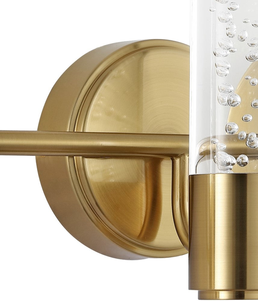 Bolha Minimalist Modern Bubble Acrylic/Iron Integrated LED Vanity Light - Elegant Bathroom Lighting for Contemporary Homes & Spa-Like Retreats