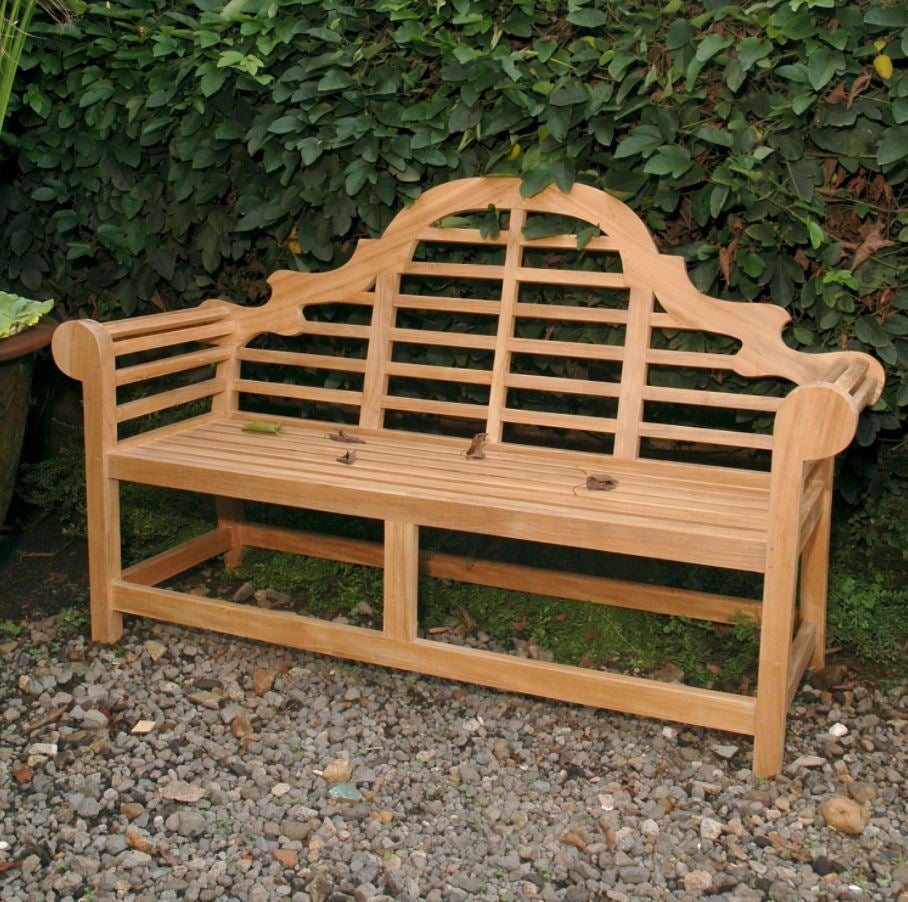 Anderson Teak Marlborough 3-Seater Outdoor Bench BH 196 - Durable Teak Wood Garden Patio Furniture for Backyard, Poolside & Deck Use