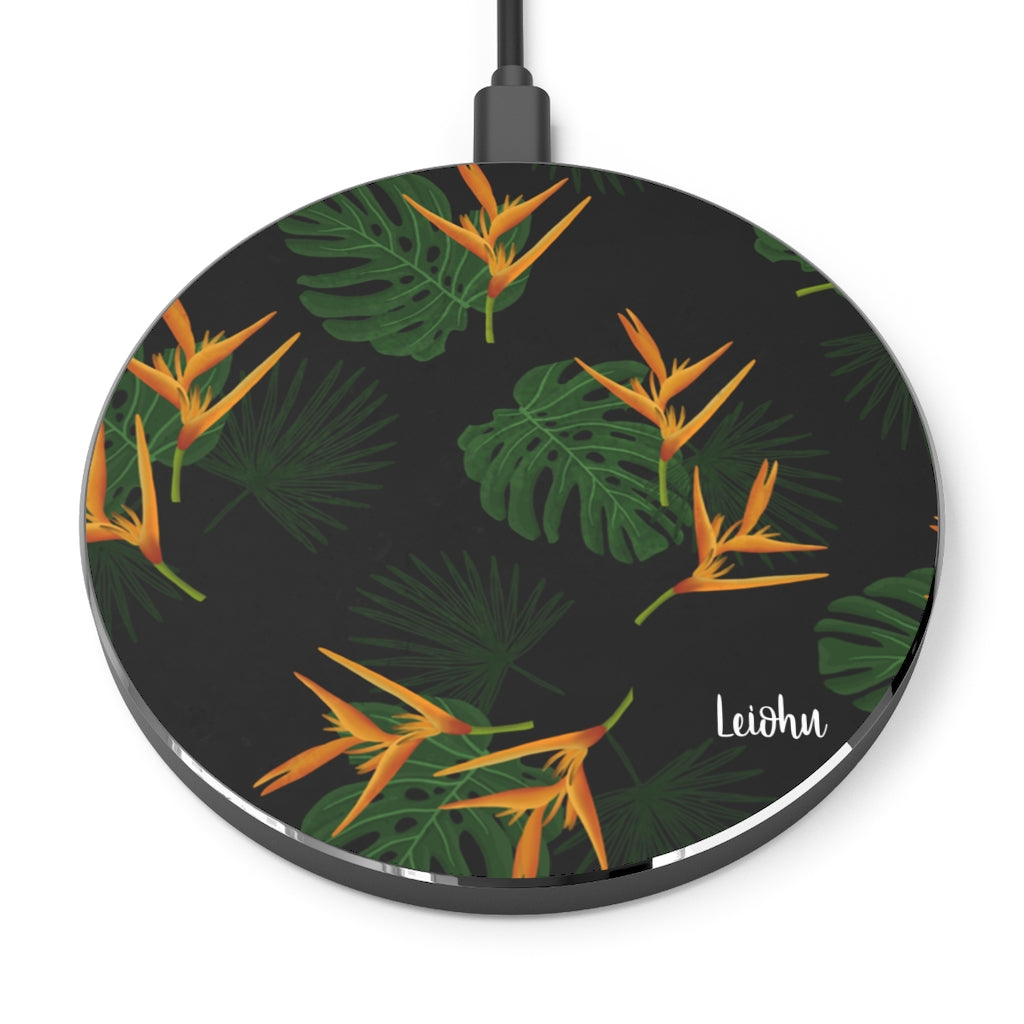 Vintage Paradise Wireless Charger - Fast Qi-Certified Charging Pad for iPhone, Samsung, AirPods - Perfect for Home, Office & Travel