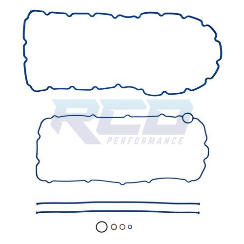 Fel Pro 2003-2010 Ford 6.0L & 6.4L Powerstroke Oil Pan Gasket Kit with Bed Plate Seals - Replacement for Ford F250 F350 Super Duty Diesel Trucks, Prevent Engine Oil Leaks for Off-Road & Heavy Duty Towing