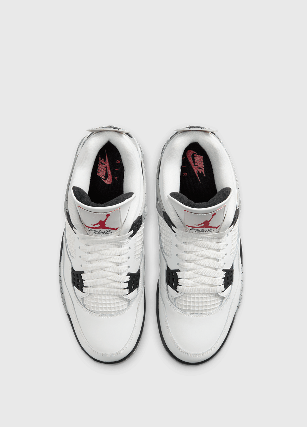 Air Jordan 4 Retro 'White Cement' Basketball Shoes - Men's High-Top Sneakers for Casual Wear & Street Fashion