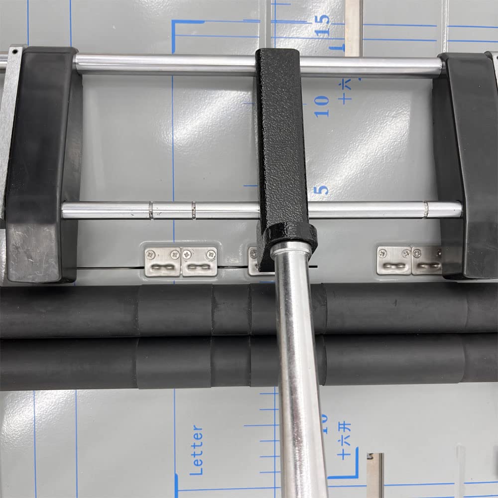 INTBUYING Automatic Booklet Binding Machine - Heavy Duty Binder Maker with 2 Staplers & Adjustable Side Guides | Perfect for Office Documents, School Projects, and Professional Booklet Making