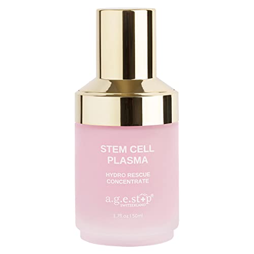 a.g.e.stop Swiss Stem Cell Plasma Anti-Aging Facial Serum - Hydrating Triple Dermal Complex for Youthful Skin - 100ml - Perfect for Nighttime Skincare Routine & Daily Moisturizing