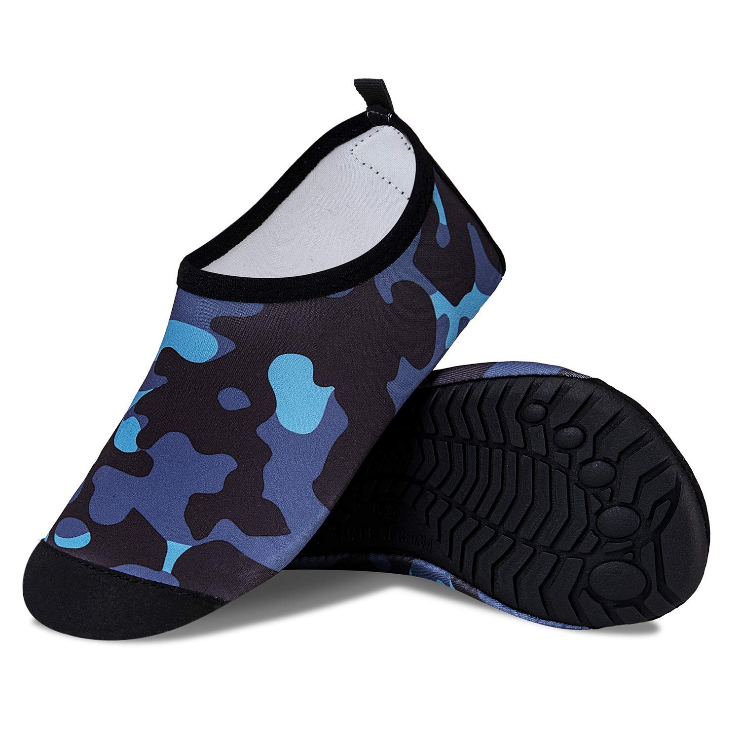 Mabove Kids Swim Water Shoes - Non-Slip Quick Dry Barefoot Aqua Socks for Boys & Girls Toddlers - Perfect for Pool, Beach, Water Parks & Summer Activities