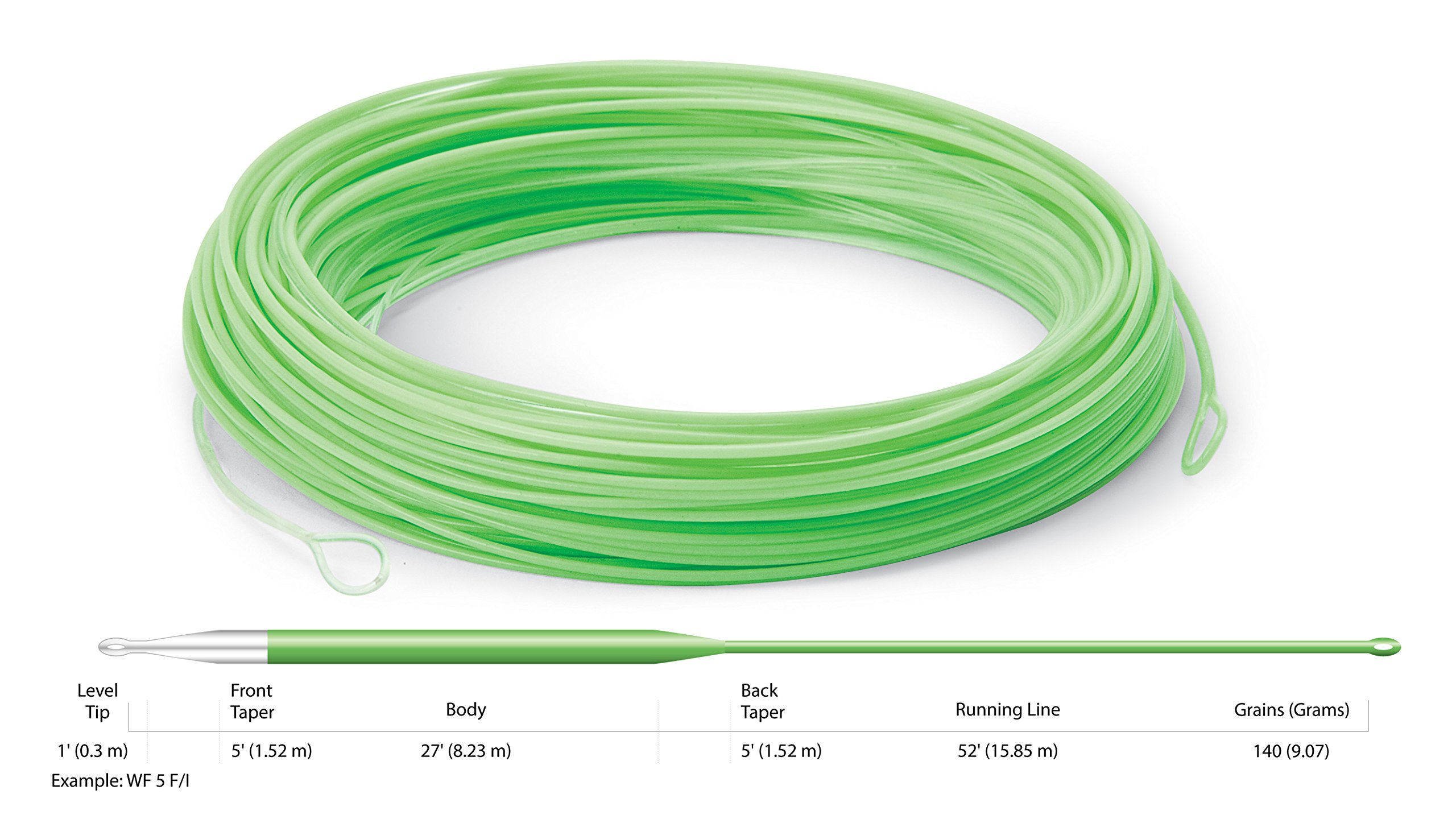 Cortland Ghost Tip 15 Fly Line - Premium Floating Fly Fishing Line for Trout & Salmon - Ideal for Freshwater & Saltwater Fly Fishing