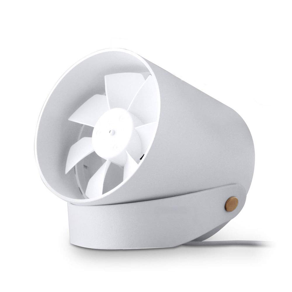 Portable Mini USB Desk Fan - Twin Turbo Blades, 2-Speed Touch Control, Metal Frame, Ultra Quiet Air Circulator for Home Office & Outdoor Use | Perfect for Work Desks, Bedside Tables, Camping & Travel