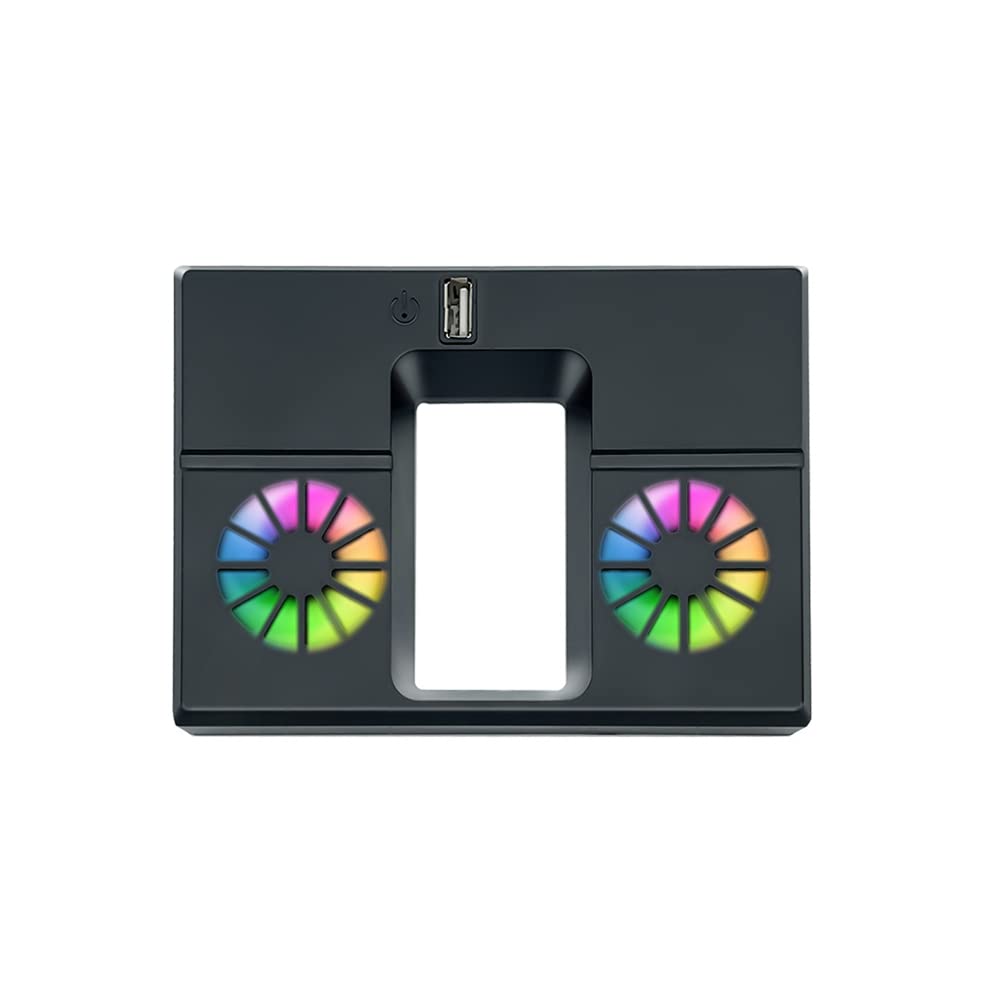 Xbox Series X Cooling Fan Stand - Dual Dock Charging Station for Controllers, Vertical USB Cooling Stand with Colorful LED Lights | Perfect for Gaming Sessions & Controller Storage