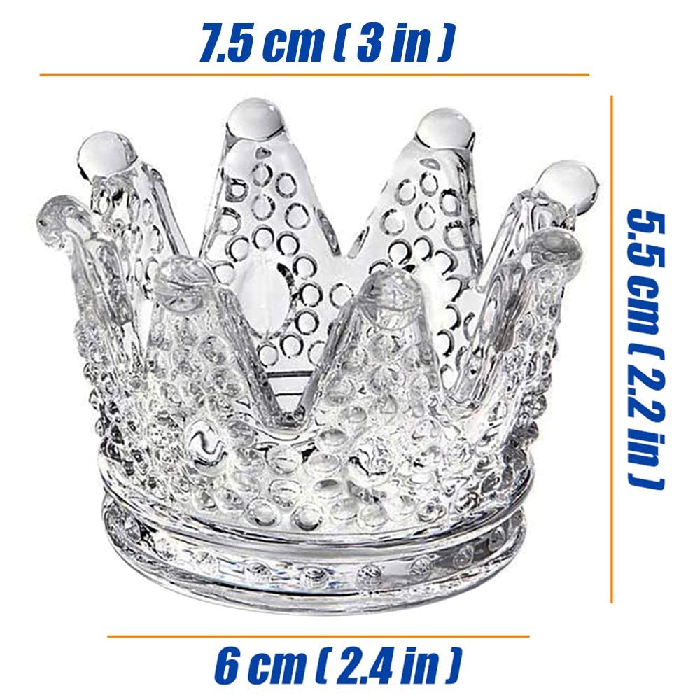 GOLDEAL 12-Piece Clear Glass Tealight Candle Holders Set - Elegant Votive Candle Holders for Weddings, Parties, Dinner Table Decor & Christmas Centerpieces - Perfect for Romantic Ambiance, Holiday Decor & Special Events