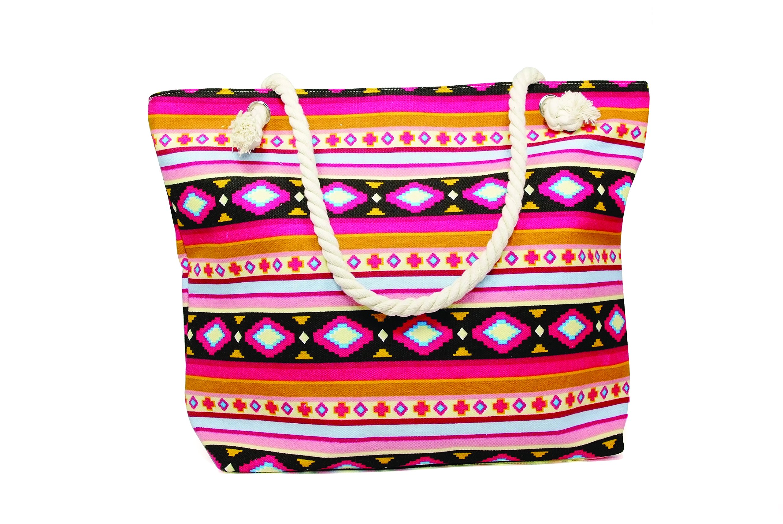 Aztec Tote Handbag for Women - Stylish Red Medium Size Crossbody Shoulder Bag - Perfect for Work, Travel & Everyday Use