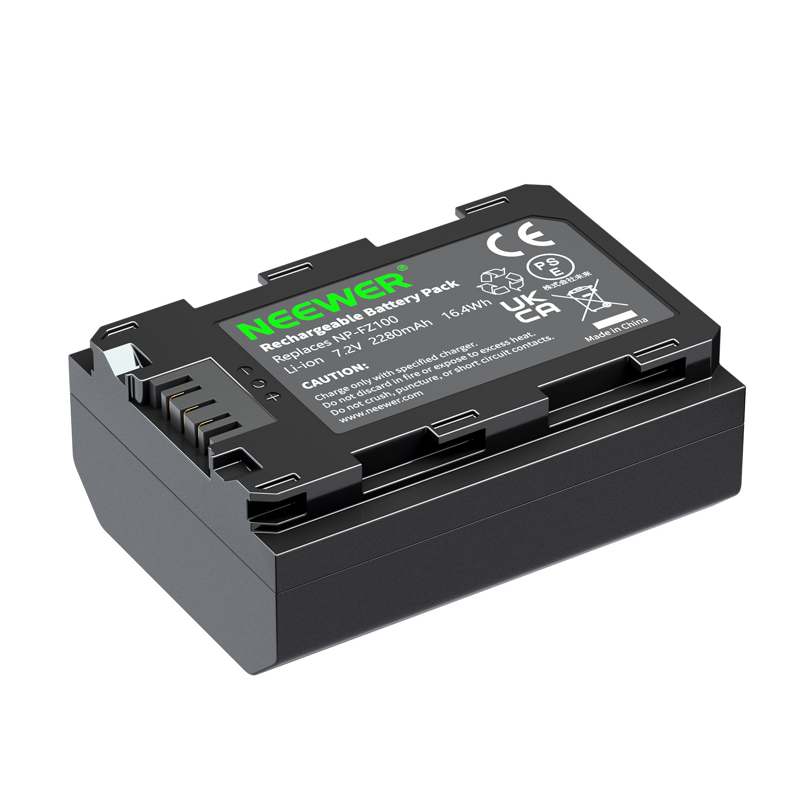 NEEWER NP-FZ100 Replacement Battery for Sony Camera - Compatible with Sony A7 III, A7R III, A9, A6400 & More - Perfect for Travel, Vlogging & Professional Photography