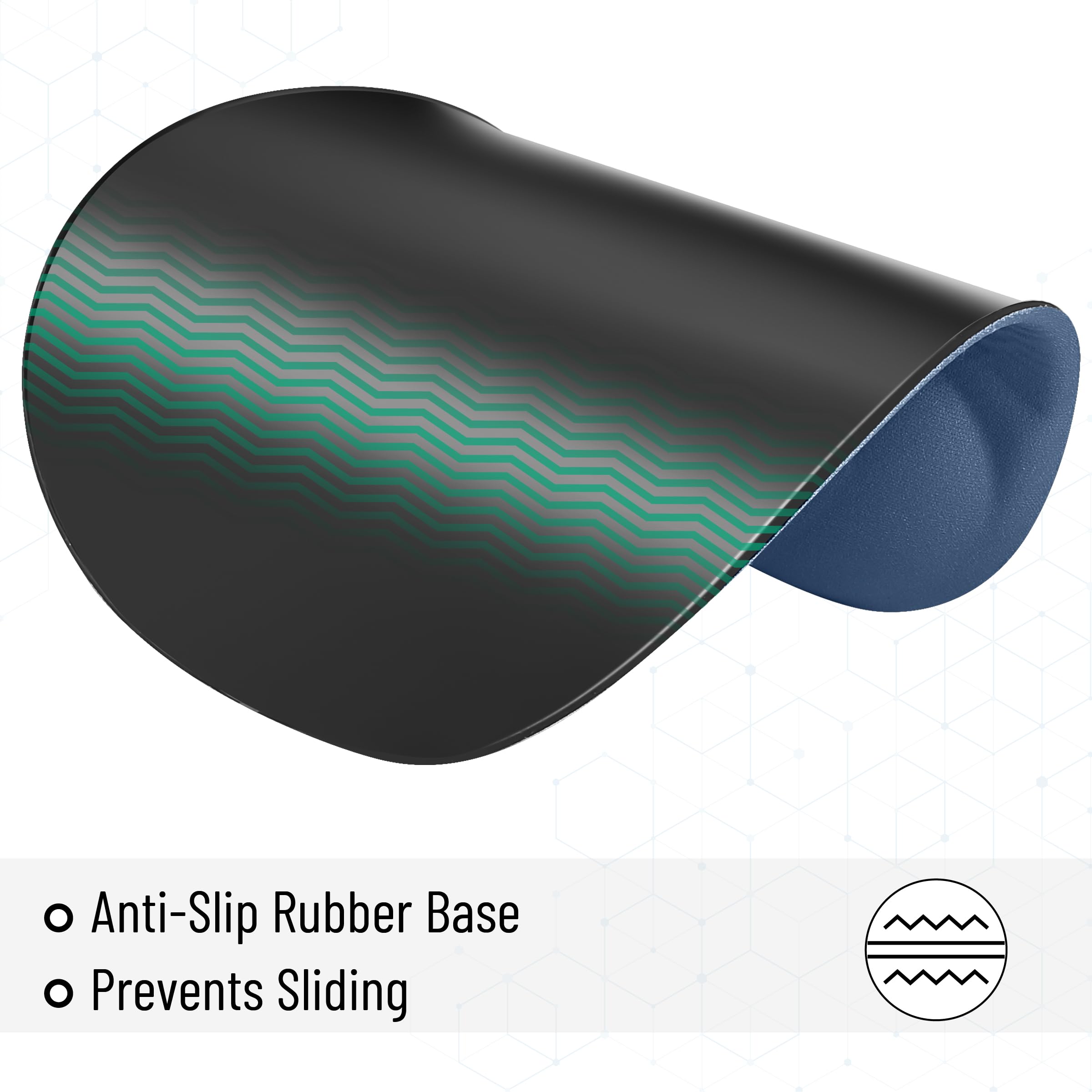 Ergonomic Gel Gaming Mouse Pad with Wrist Support - Comfortable Wrist Rest for PC, Laptop, Office & Gaming - Non-Slip Base, Smooth Surface - Ideal for Long Hours of Work & Gaming Sessions