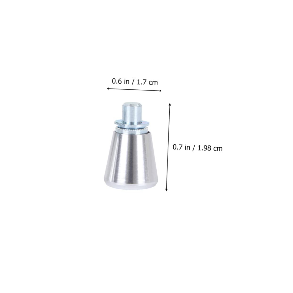 2-Pack 300 Series Silver Spring-Loaded Plunger Latches - Heavy Duty Mechanical Fasteners for Cabinets, Toolboxes & Industrial Equipment