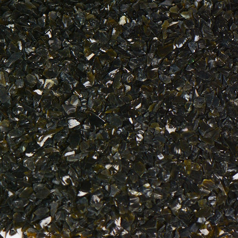 Black Terrazzo Glass - Premium Decorative Glass for Countertops, Backsplashes & Flooring | Perfect for Modern Home & Commercial Interiors