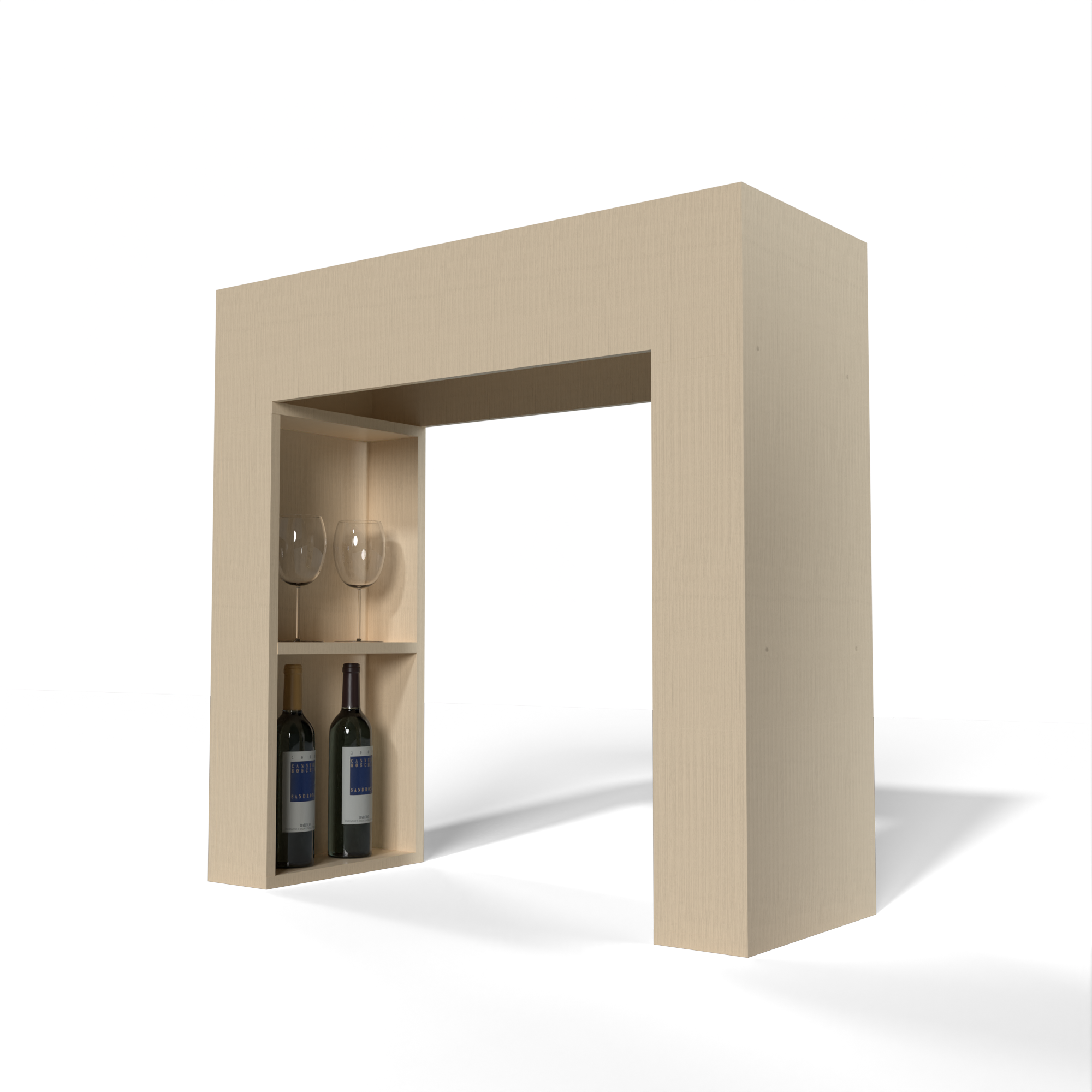 GrandCellar™ 8 Column Full Depth Square Arch with Shelf - 36