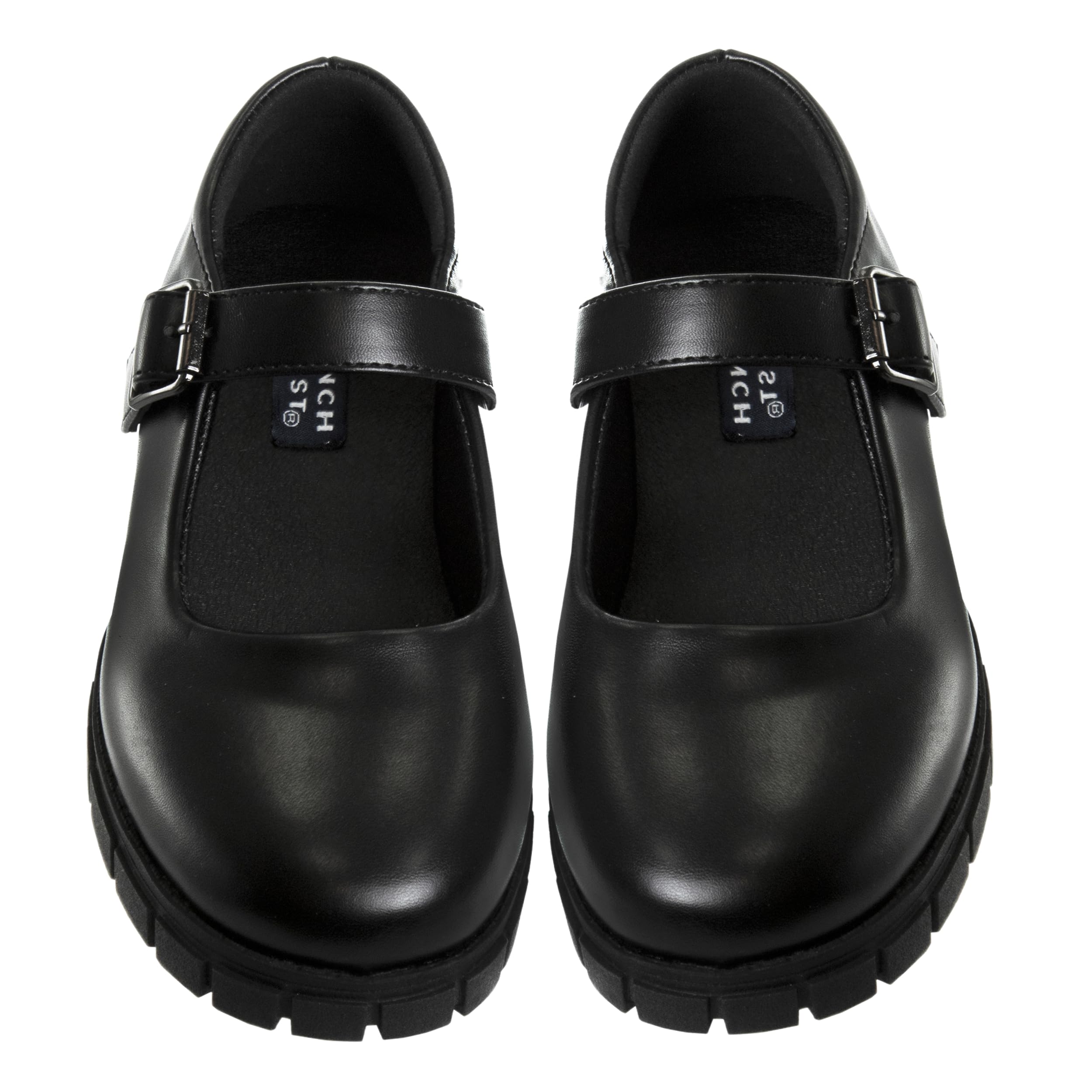 French Toast Girls' Round Toe Ankle Strap Mary Jane School Shoes - Chunky Platform Oxford Dress Pumps for Kids - Black, Navy, Brown (Size 12-5 Little/Big Kid) - Perfect for School, Parties & Special Occasions