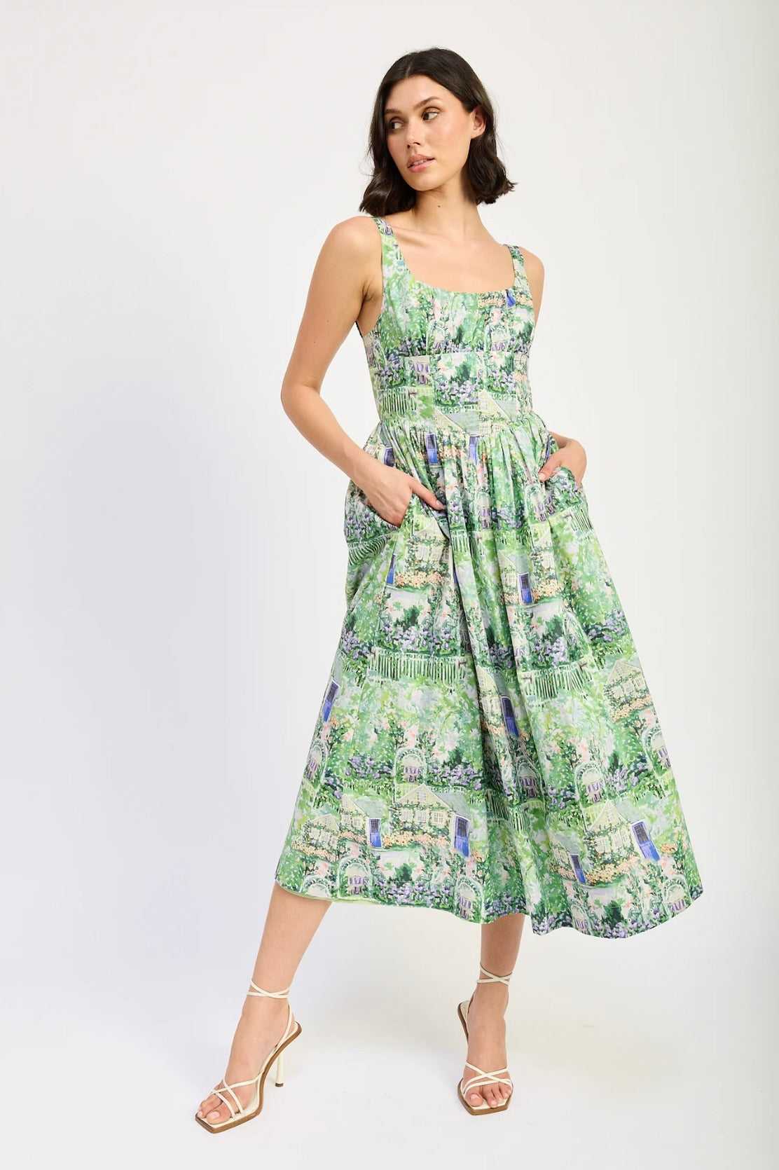 Molly Midi Dress for Women - Flowy Summer Dress with Pockets, Casual Boho Maxi Dress for Beach, Vacation & Everyday Wear