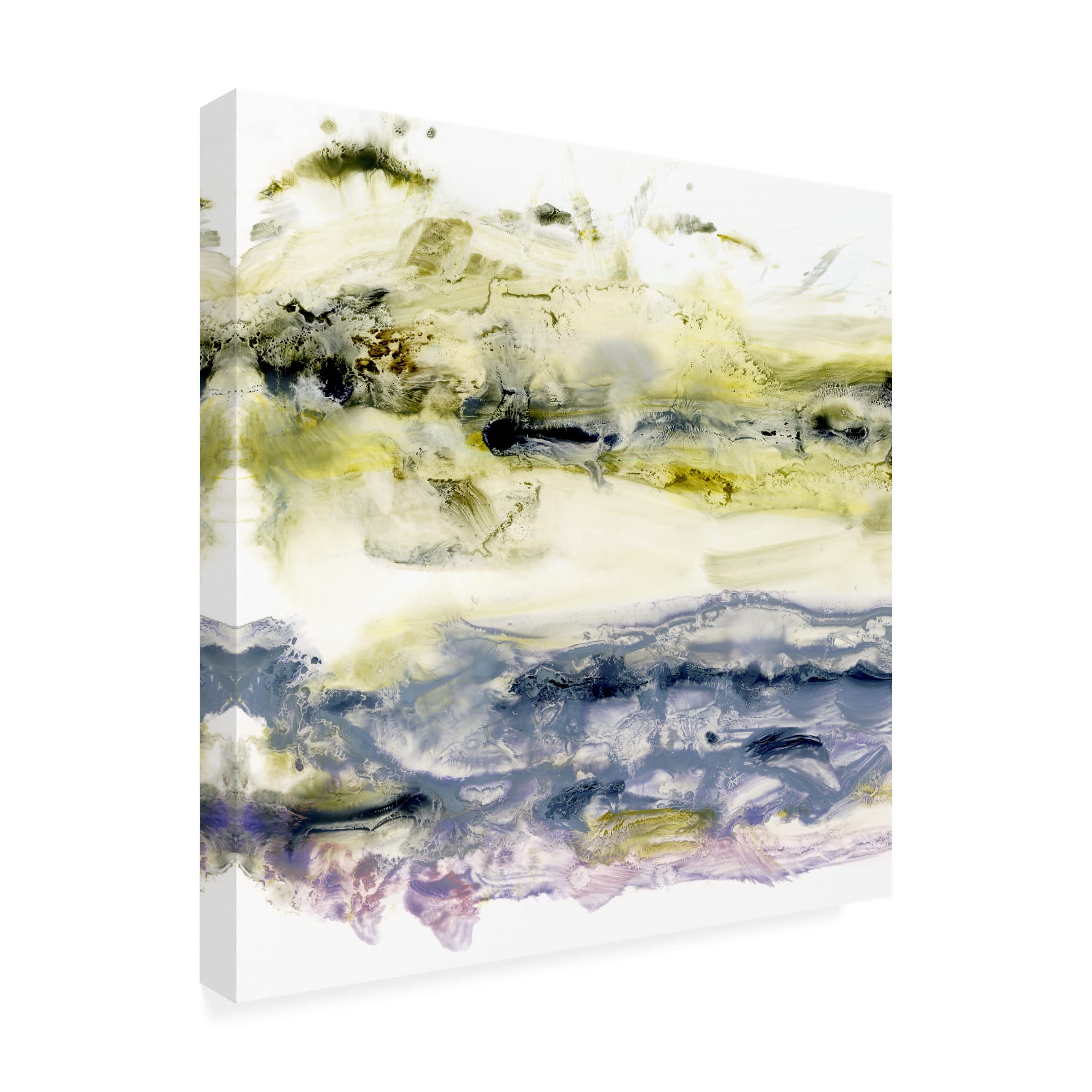 Trademark Fine Art 'Storm Surge I' Canvas Wall Art by Ethan Harper - Coastal Wave Painting for Beach House Decor & Living Room Wall Art