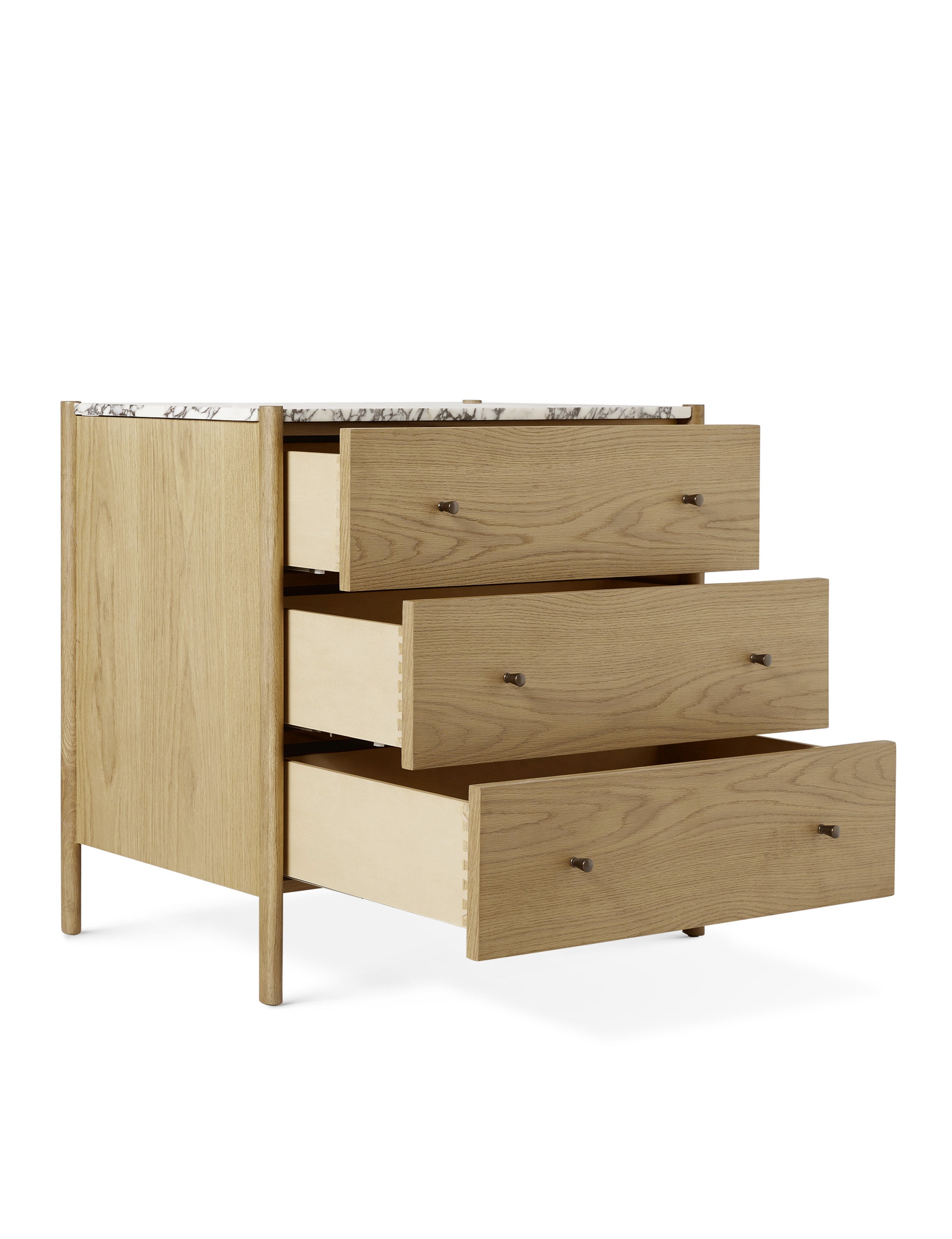 Philana 3 Drawer Dresser - White Wooden Chest of Drawers for Bedroom Storage & Organization | Perfect for Clothes, Accessories & Home Decor