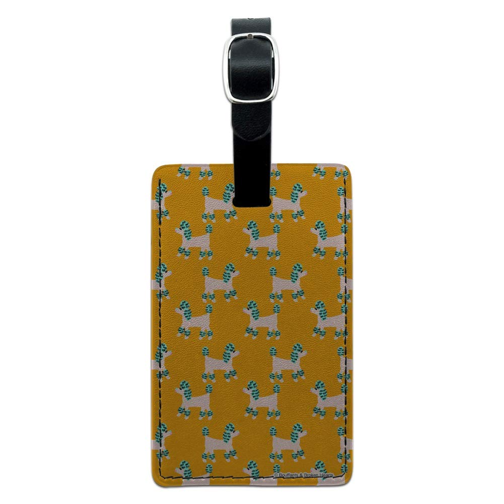 Luxury Rectangle Leather Luggage Tag - Personalized Carry-On ID Tag for Suitcases & Travel Bags | Perfect for Business Travel, Vacation Trips & Airport Identification