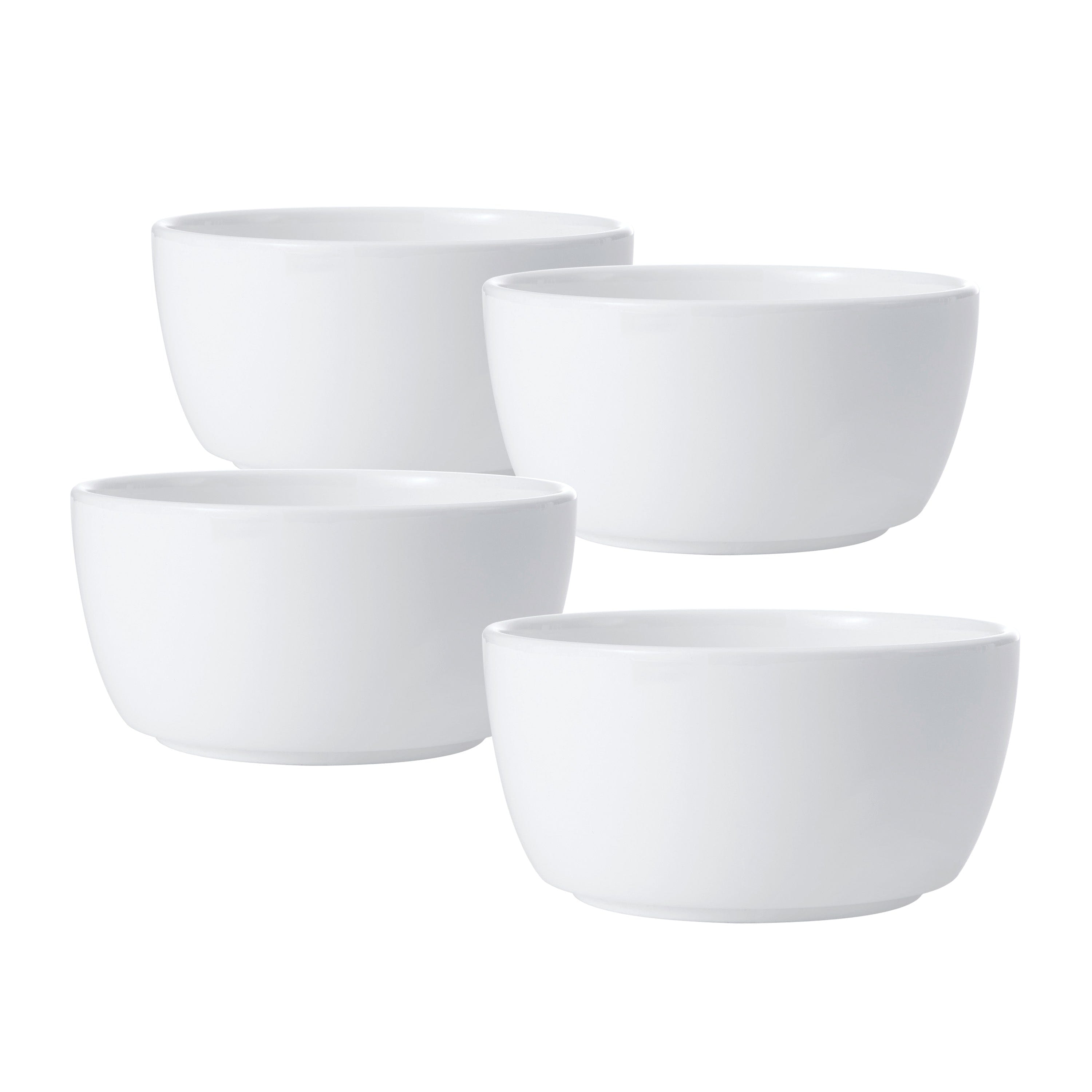 Sloane Set of 4 Fruit Bowls - Premium Ceramic Serving Bowls for Fruits, Snacks, Salads | Perfect for Kitchen, Dining Table, Party Serving & Home Decor