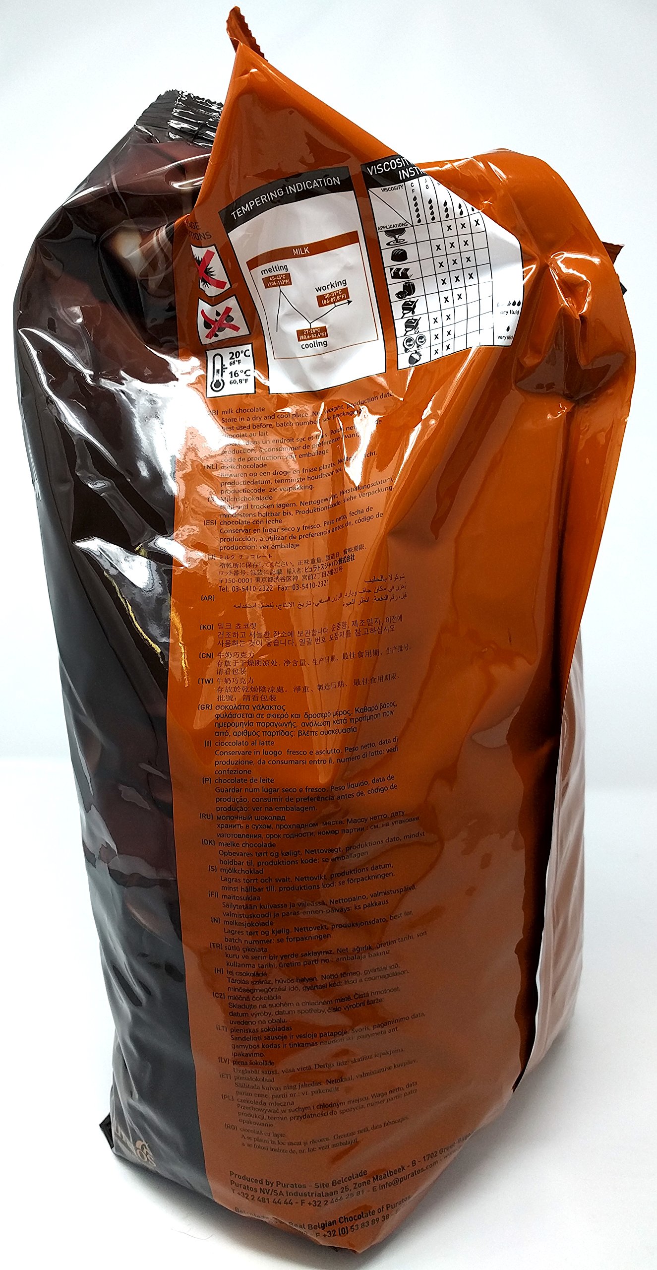 Belcolade Lait Selection 34% Milk Chocolate Drops - Bulk 2x5kg Carton for Baking, Desserts & Professional Use - Premium Belgian Chocolate for Chefs & Home Bakers