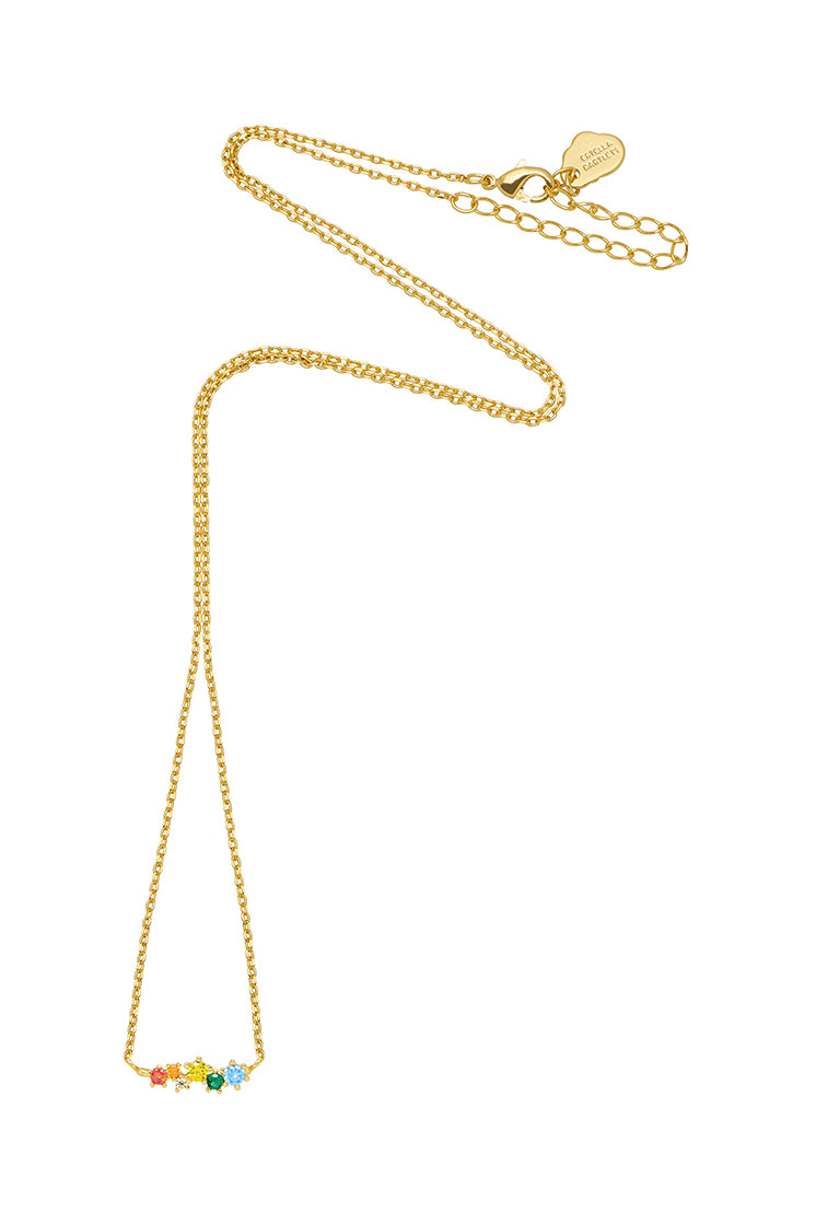 Rainbow Constellation Necklace - Zodiac Star Pendant Jewelry for Women - Perfect for Birthday Gifts, Date Nights & Stargazing Accessories