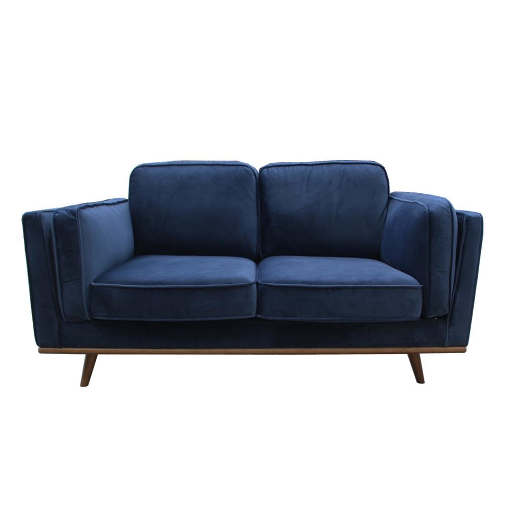 3+2 Seater Sofa Set - Blue Fabric Couch with Sturdy Wooden Frame for Living Room | Modern Lounge Furniture for Family Gatherings & Relaxation