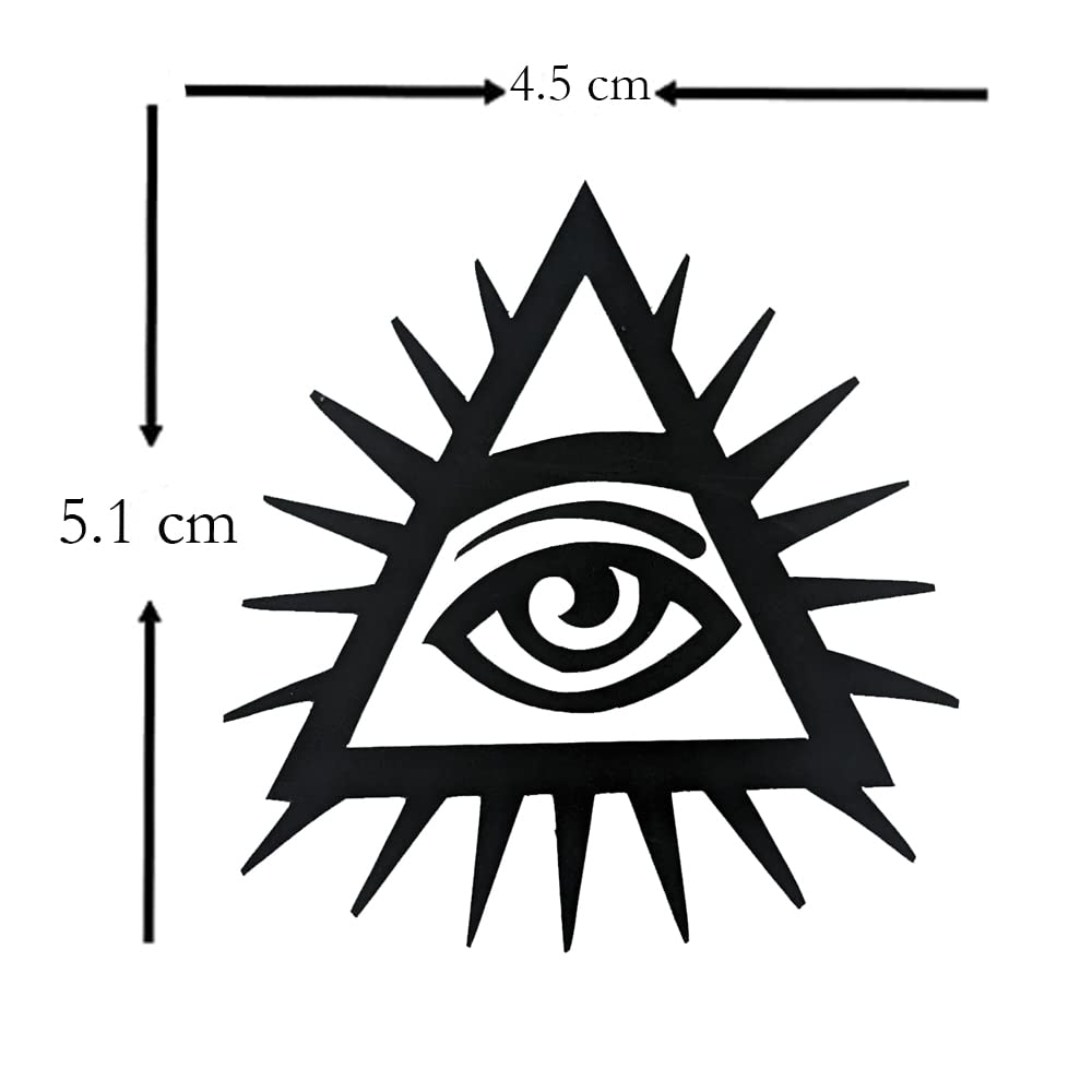 Comet Busters Temporary Body Tattoos - Illuminati Design Stickers (BT075) for Parties, Festivals & Cosplay