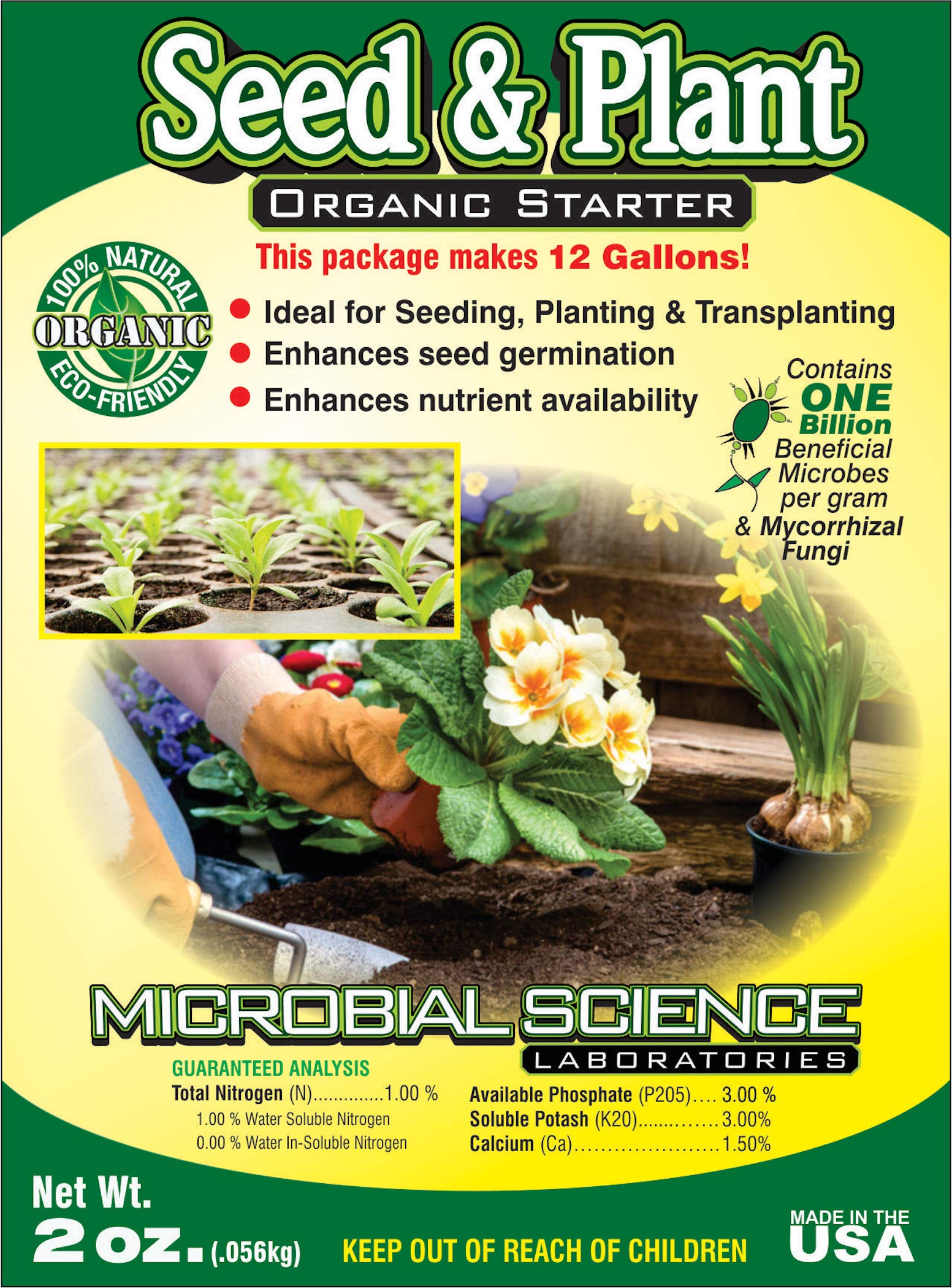 Organic Seed & Plant Starter Kit - Non-GMO, Heirloom Seeds for Indoor & Outdoor Gardening | Perfect for Home Garden, Greenhouse & Hydroponics