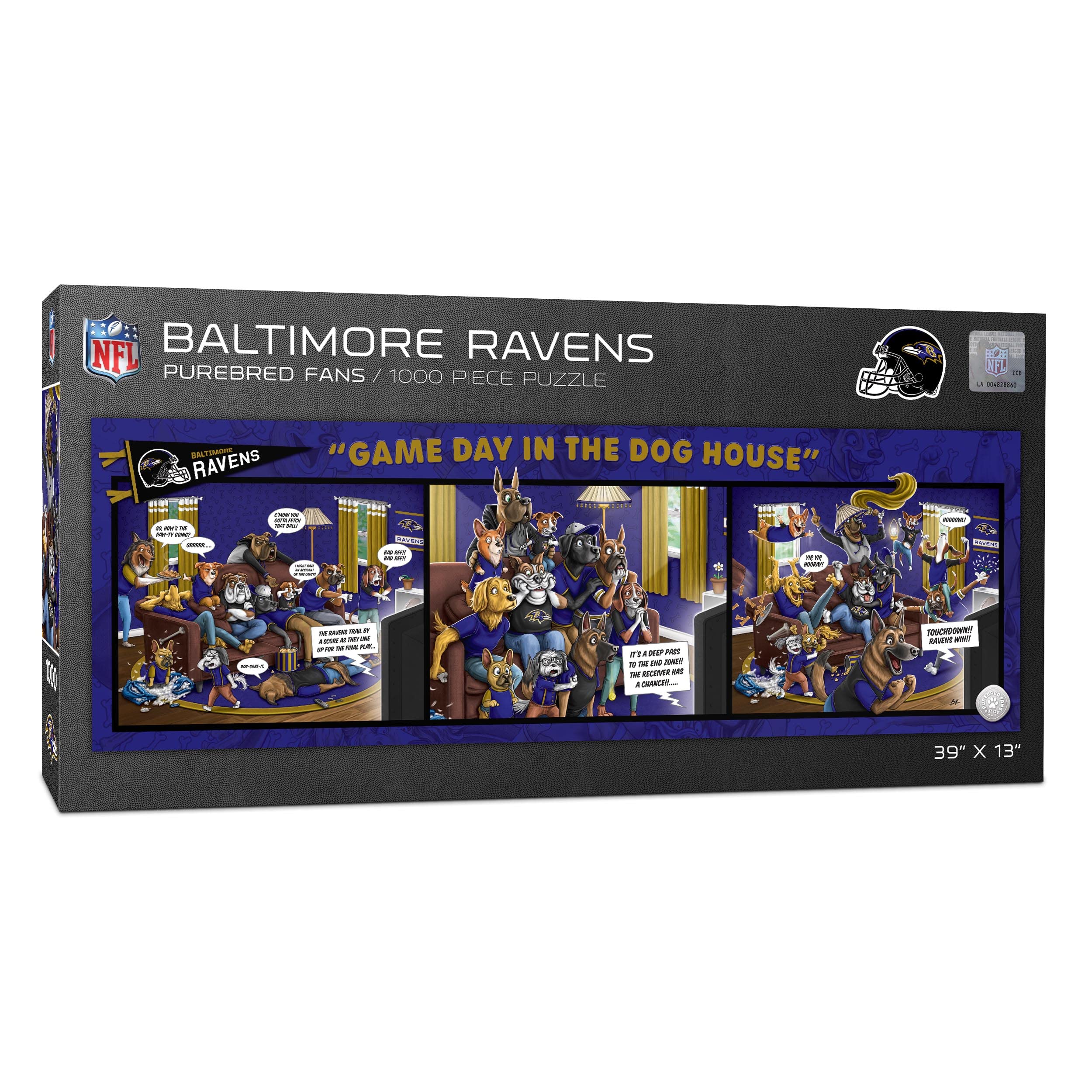 YouTheFan NFL Game Day in The Dog House - 1000 Piece Jigsaw Puzzle for Adults & Teens - Perfect for Football Fans, Family Game Night & Home Decor