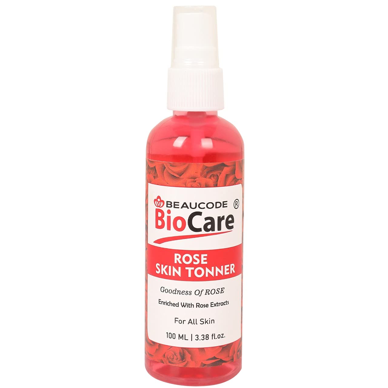Beaucode Biocare Rose Skin Toner - 100ml | Hydrating Facial & Body Toner with Rose Extracts | For All Skin Types | Perfect for Daily Skincare Routine & Post-Workout Refresh